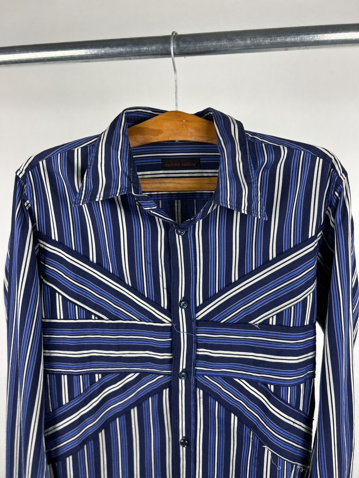 Japanese Brand Custom Culture Staggered Shirt Size US M / EU 48-50 / 2 - 2 Thumbnail