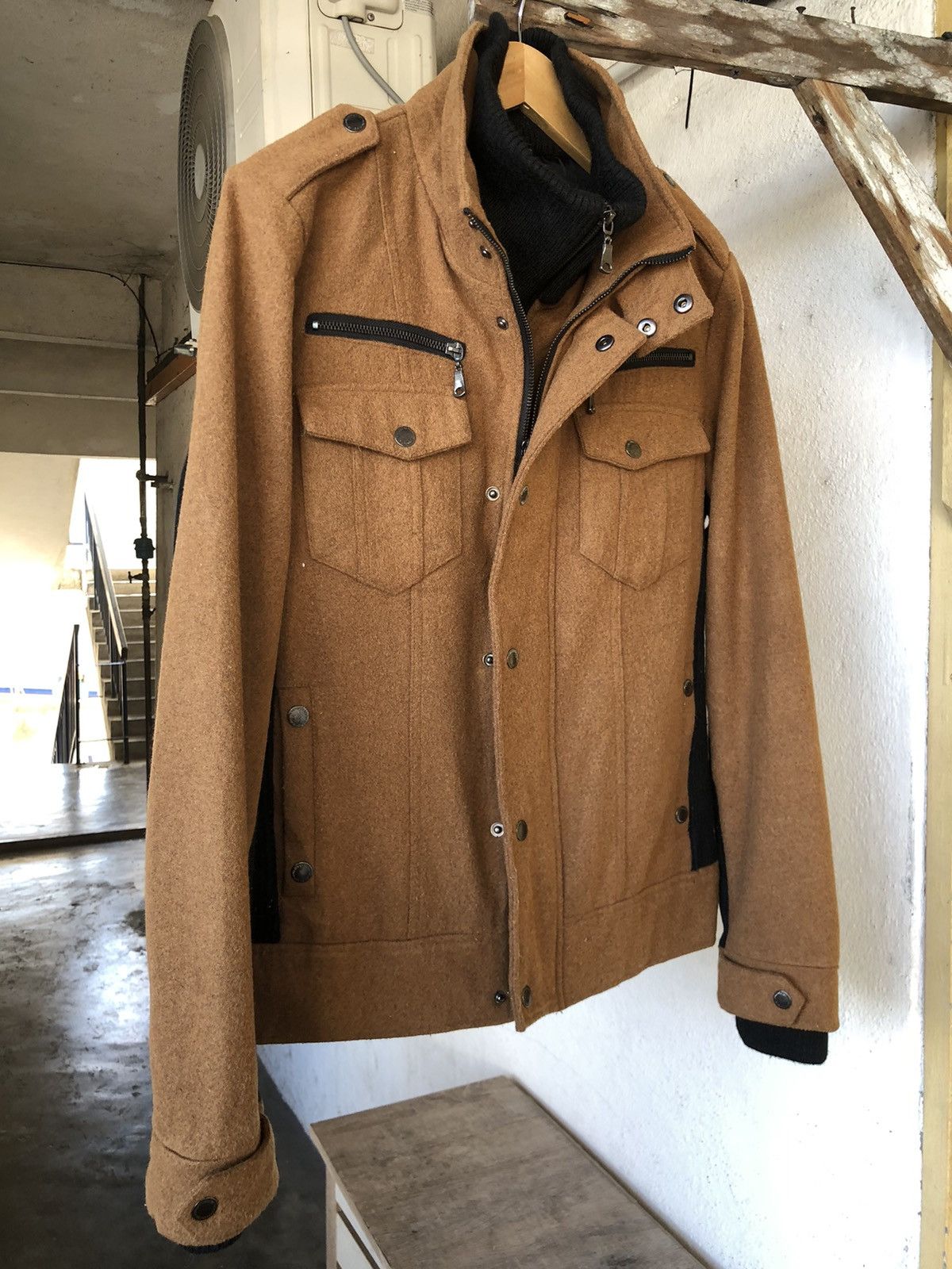 Japanese Brand SemanticDesign Bondage Punk Double Wool Zipper Jacket Size US L / EU 52-54 / 3 - 16 Thumbnail
