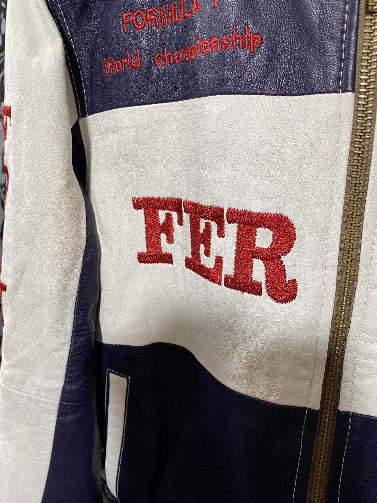 Ferrari Ferrari Vintage leather jacket big logo for woman Size XS / US 0-2 / IT 36-38 - 7 Thumbnail