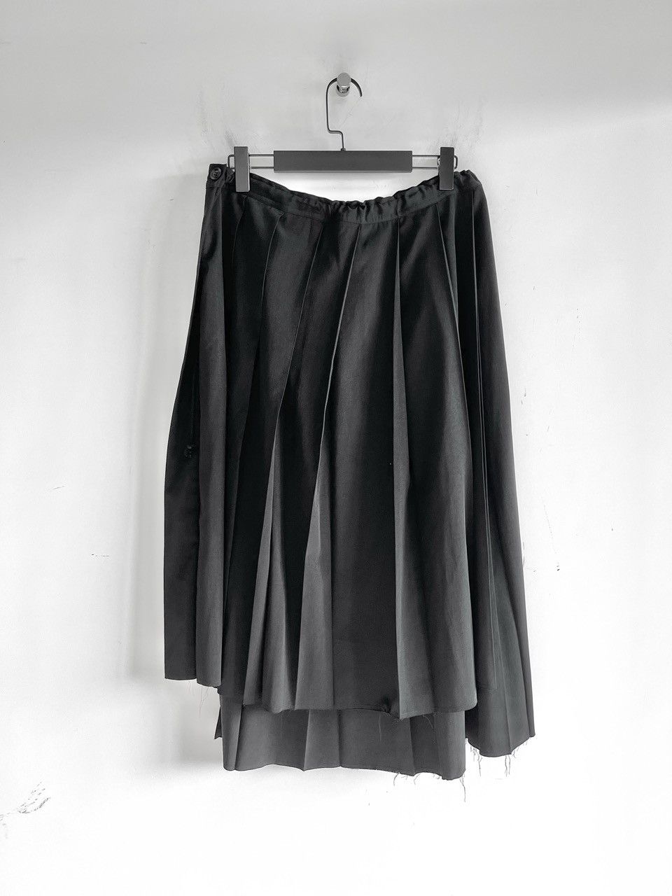 Yohji Yamamoto Yohji Yamamoto Y's - Ta/TUXEDO Double Layered Pleated Skirt Size 31" - 2 Thumbnail