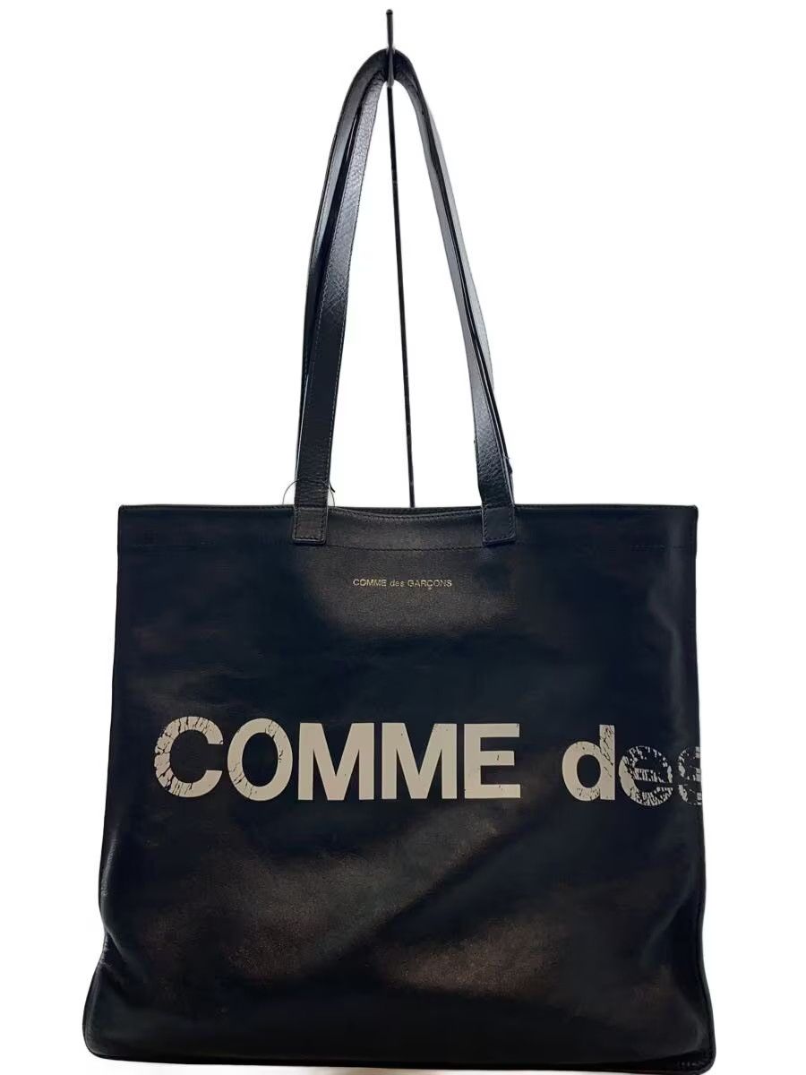 Comme des Garcons Logo Cowhide Leather Tote Bag Size ONE SIZE - 1 Thumbnail