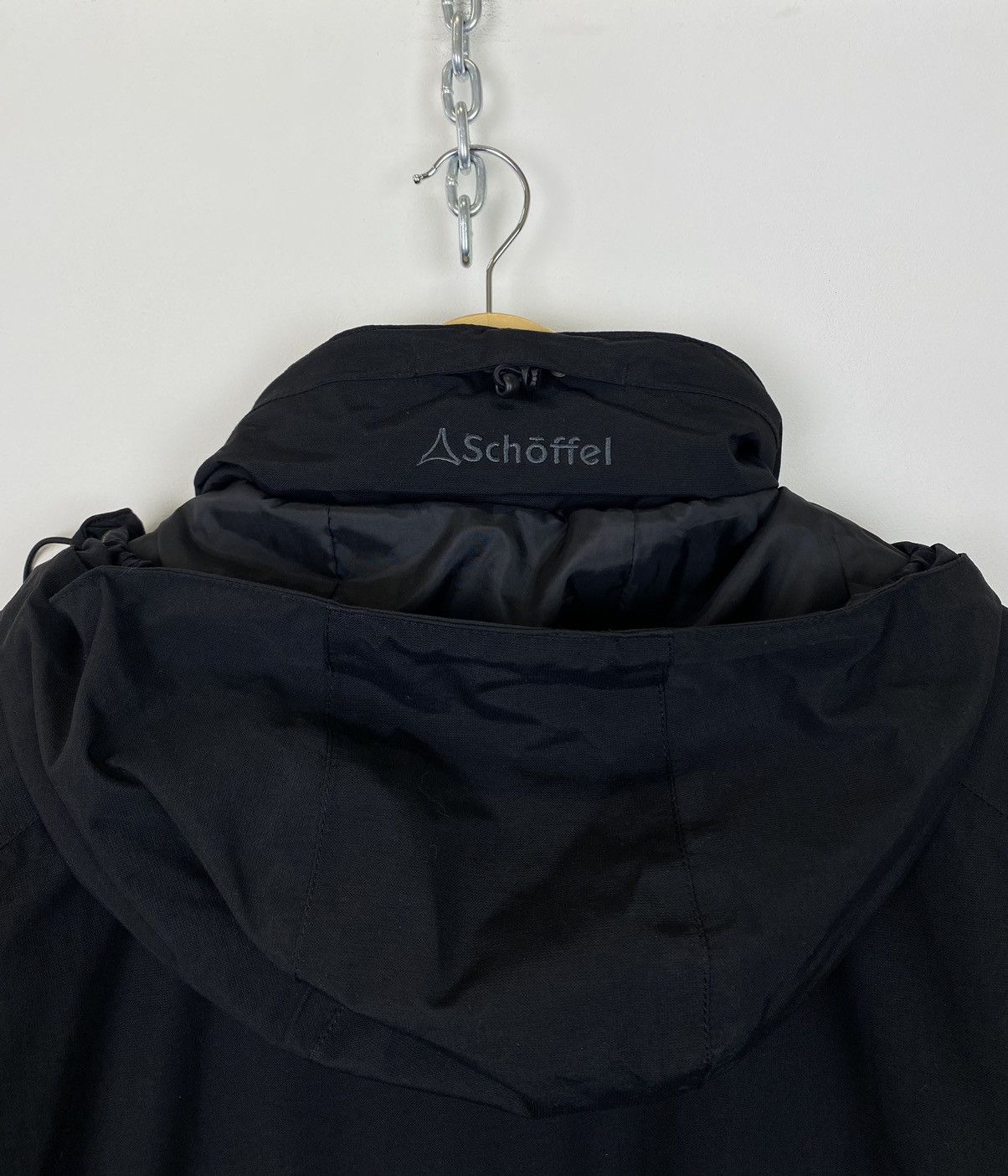 Vintage Schoffel Venturi Full Zip Hooded Ski Jacket Black Coat Top Size US XL / EU 56 / 4 - 16 Thumbnail