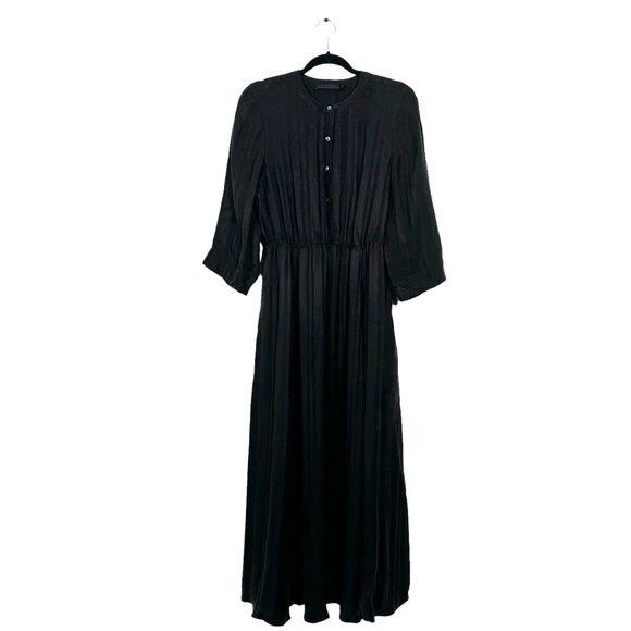 Other Jenni Kayne Avery Maxi Black Dress Cupro Blend Sz M Size M / US 6-8 / IT 42-44 - 3 Thumbnail