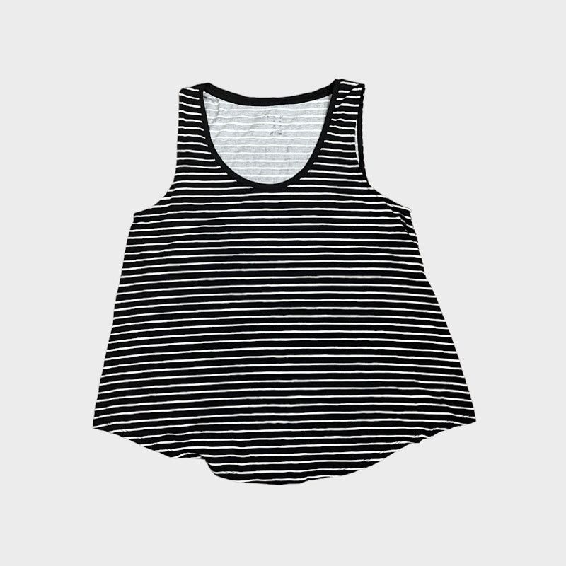 Target Basics A New Day | Striped Black and White Tank Top | Large Size L / US 10 / IT 46 - 3 Thumbnail