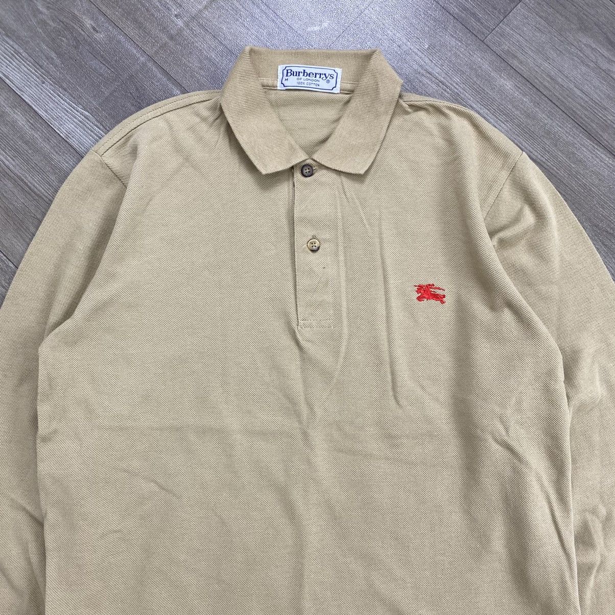 Burberry Vintage Burberrys London Nova Check Long Polo Shirt Size US M / EU 48-50 / 2 - 2 Thumbnail