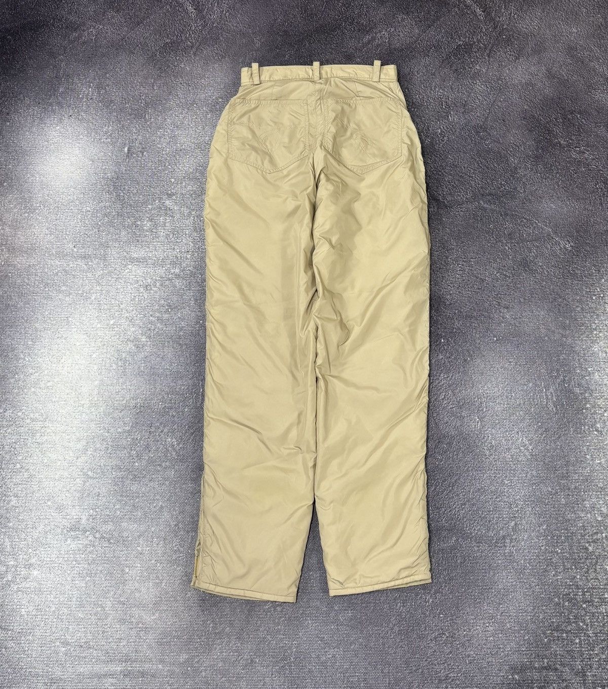Aspesi Alberto Aspesi Women’s Rare Beige Italian Luxury Nylon Pants Size 27" / US 4 / IT 40 - 2 Thumbnail
