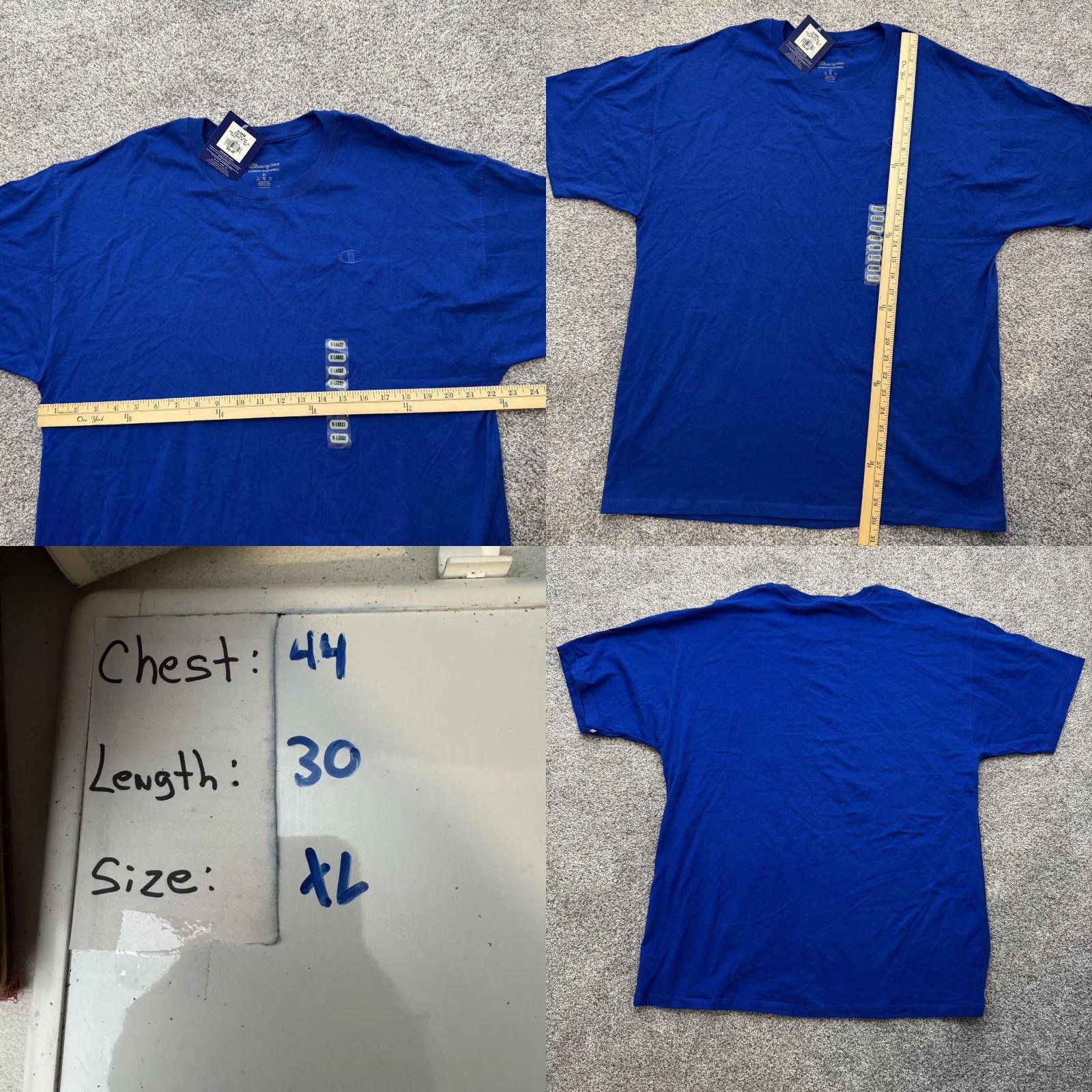 Champion Champion Shirt Mens XL Blue Surf The Web Athletic Tee Embroidered Logo Cotton Size US XL / EU 56 / 4 - 8 Thumbnail