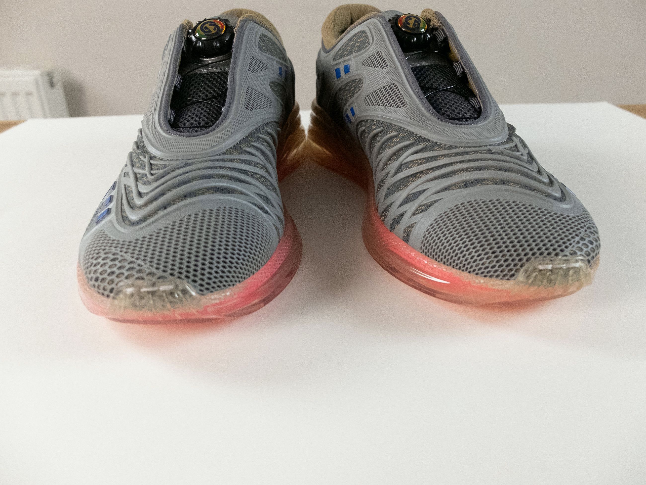 Gucci GUCCI Ultrapace R grey pink sneakers - 9.5 US / 9 UK / 43 Size US 9.5 / EU 42-43 - 6 Thumbnail