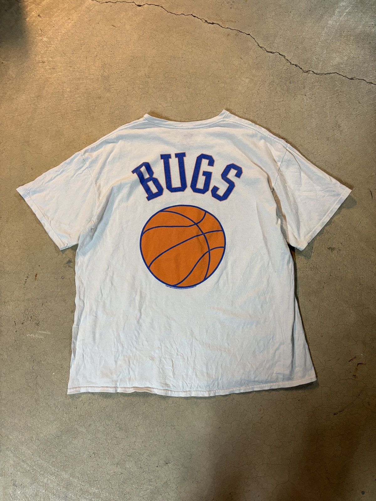 Warner Bros Space Jam Tune Squad Bugs Bunny Graphic Tee T-shirt White XL Size US XL / EU 56 / 4 - 3 Thumbnail