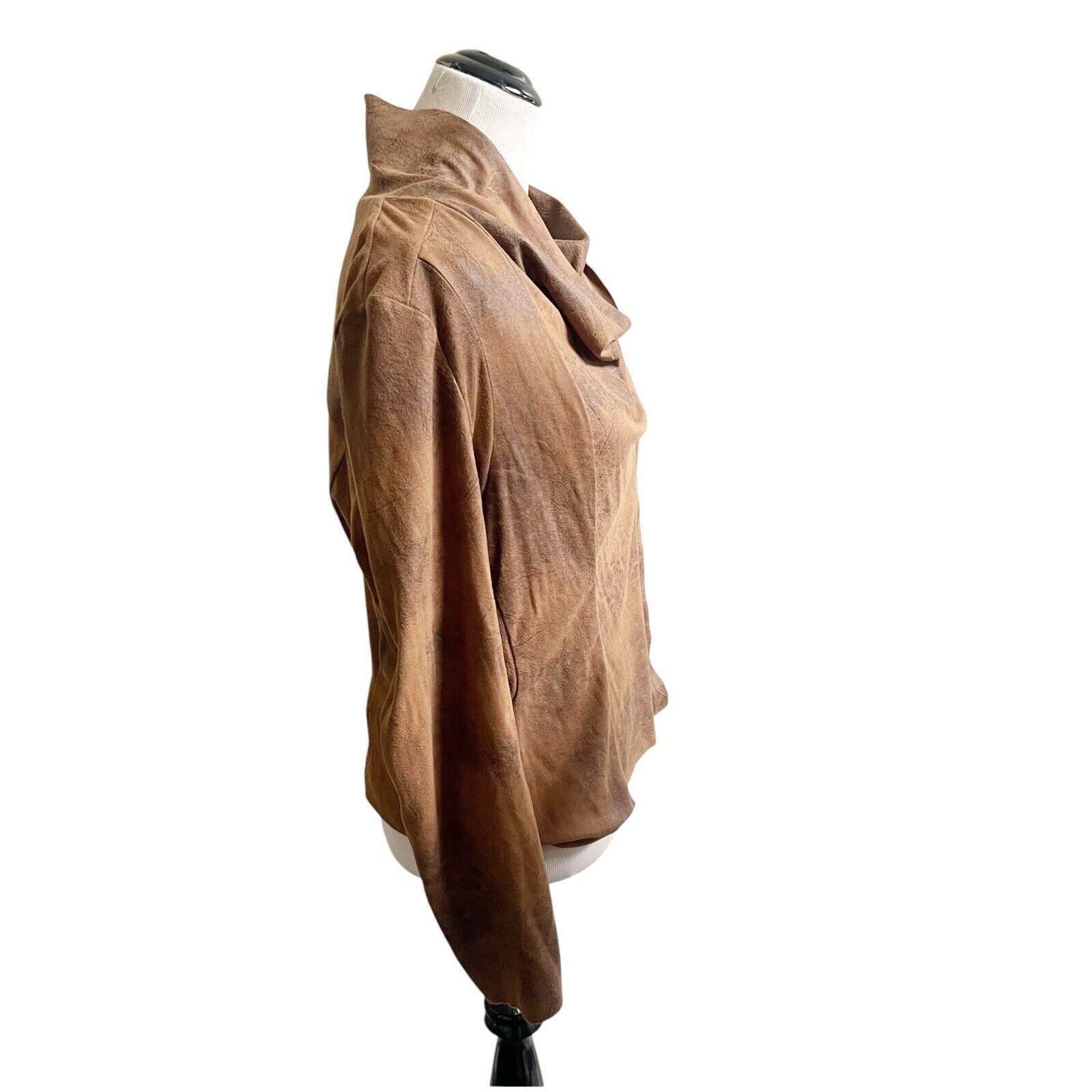Other Philosophy Women’s Zipper Front Moto Jacket Size 12 Soft Size XL / US 12-14 / IT 48-50 - 3 Thumbnail