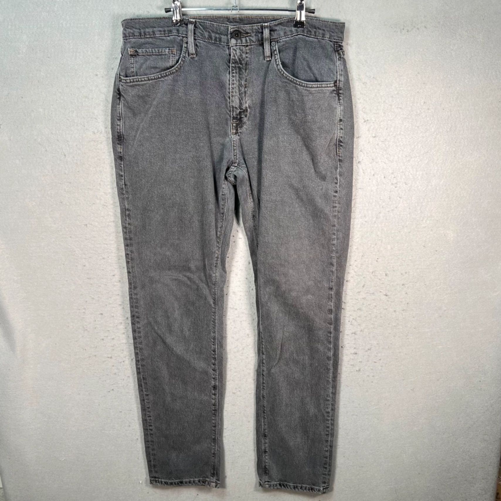 Roark Roark Jeans Slim Straight 34 x 32 Mens Gray Denim 5-Pocket Cotton Blend Zip Vintage No Size US 34 / EU 50 - 2 Thumbnail