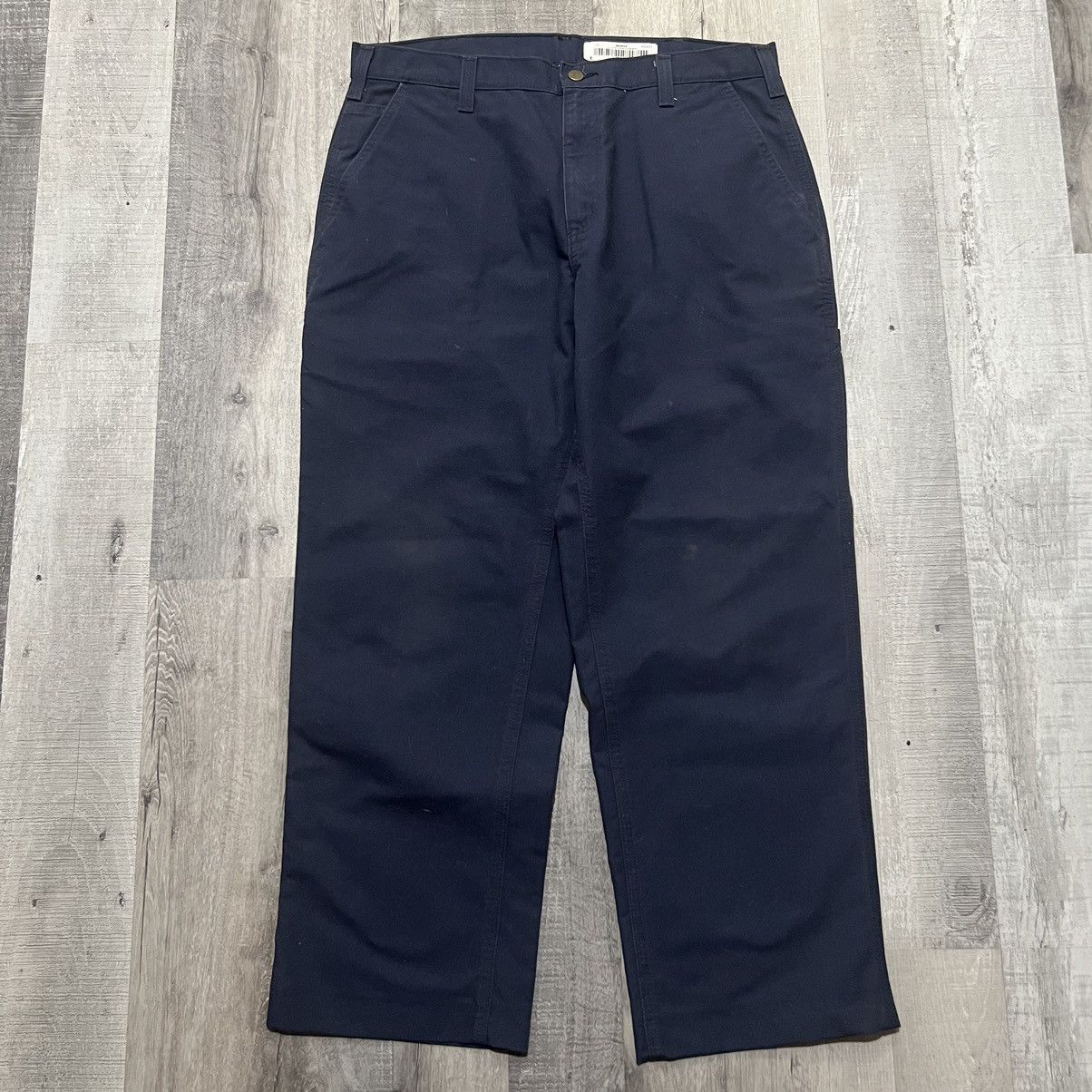 Carhartt Carhartt Navy Blue Canvas Carpenter Work Skater Pants Size US 36 / EU 52 - 1 Thumbnail