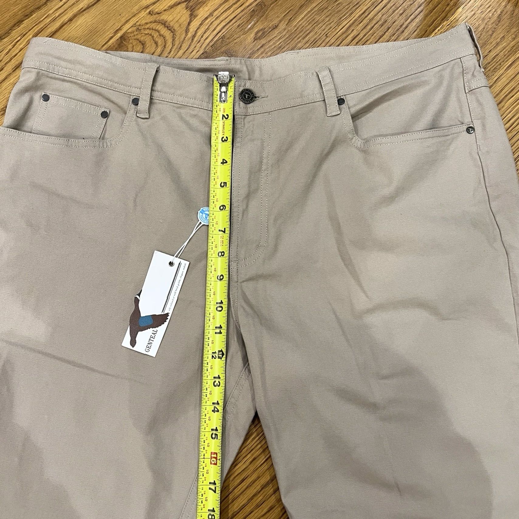 Vintage VINTAGE Genteal Men's Pants Size 40x34 Khaki Canvas 5-Pocket Stretch Casual Size US 40 / EU 56 - 4 Thumbnail