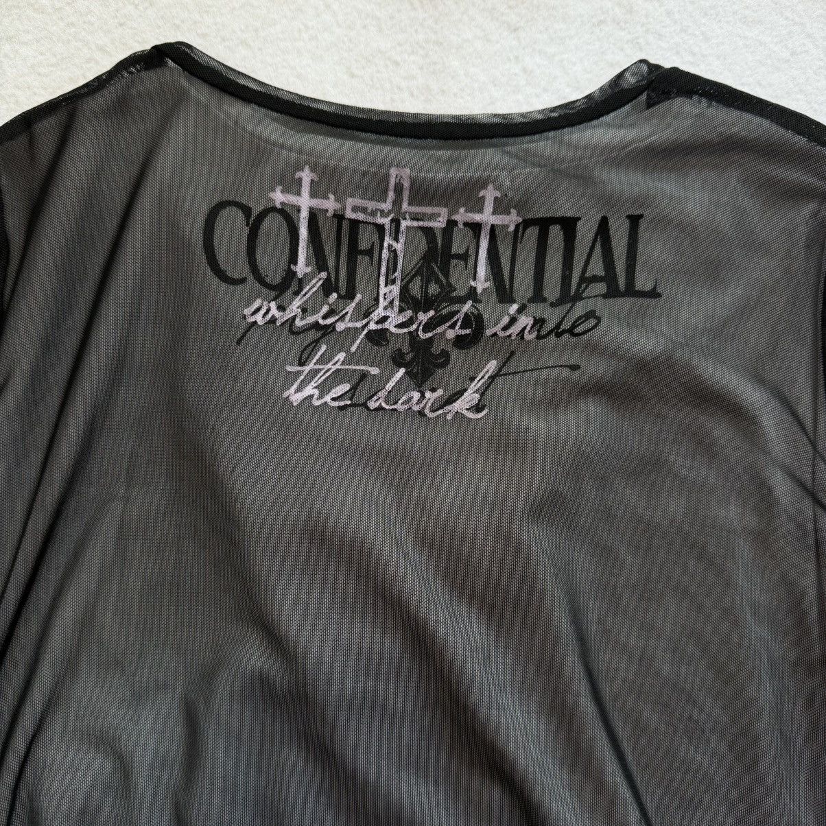 Other 2000s Ghost Of Harlem "Secret Pleasure" Layered Mesh T-Shirt Size US M / EU 48-50 / 2 - 9 Thumbnail