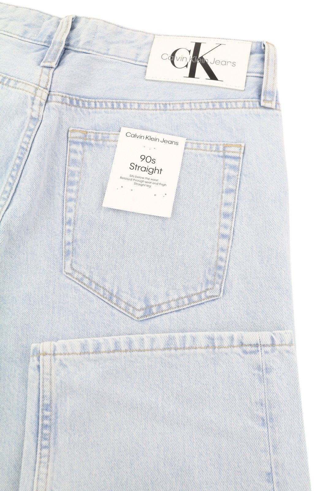 Calvin Klein 90S STRAIGHT W30 Light Blue Washed Zip Fly Denim 85298 Size US 30 / EU 46 - 5 Thumbnail