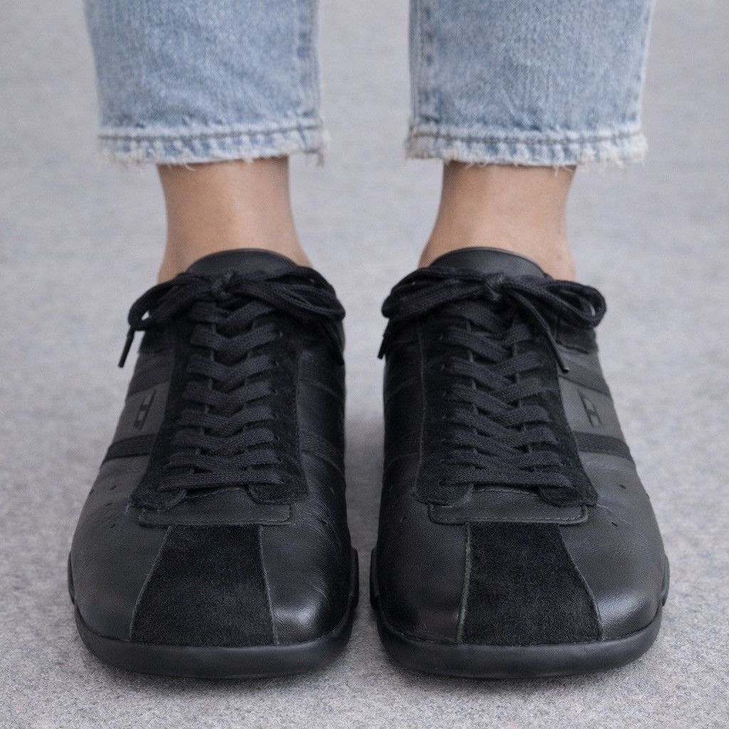 Diesel Diesel Evelyn All Triple Black Lace Up Shoes Square Toe Size US 7.5 / IT 37.5 - 3 Thumbnail