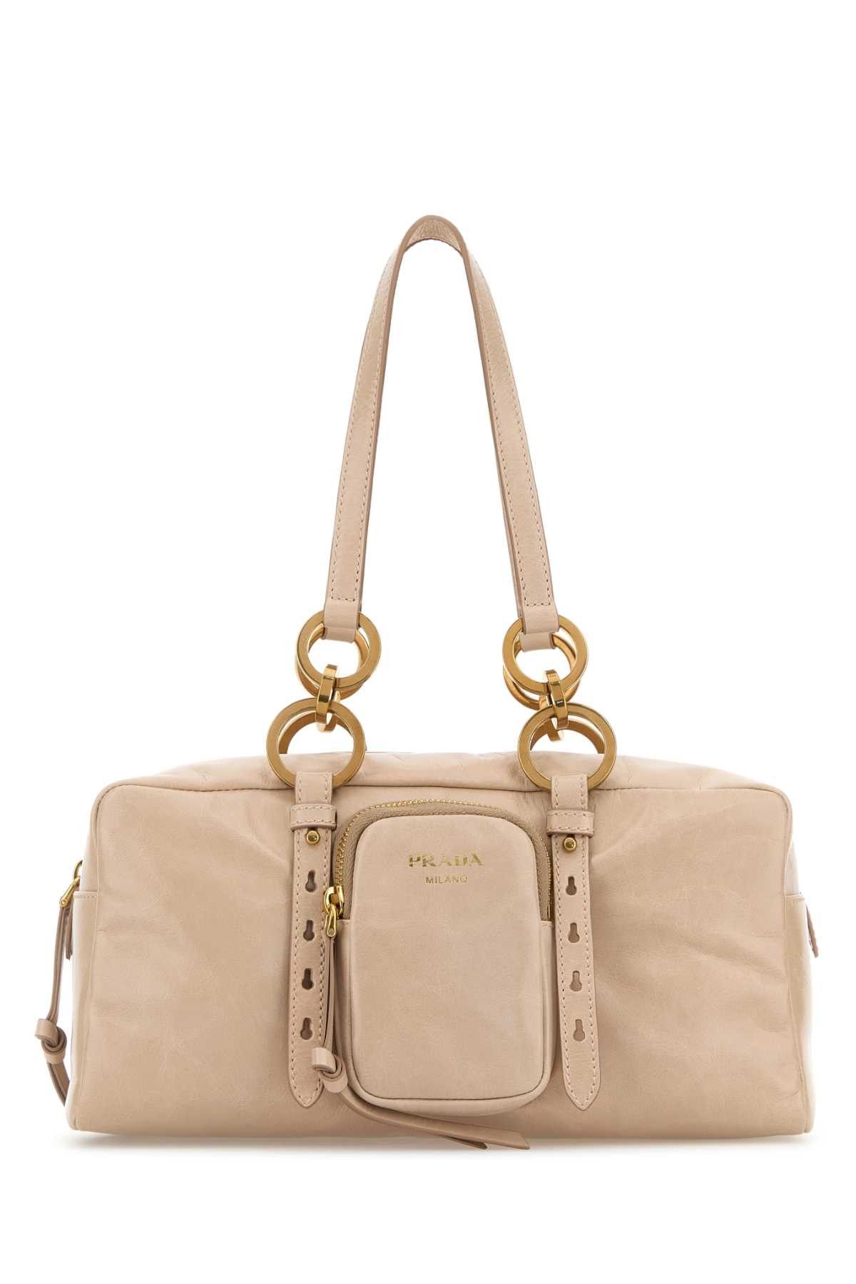 Prada Powder Pink Leather Handbag Size ONE SIZE - 1 Thumbnail