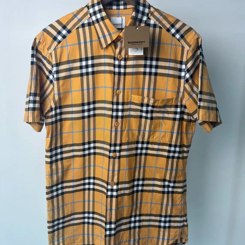 Burberry Burberry Khaki Short Sleeve Women's Shirt Size S / US 4 / IT 40 - 1 Thumbnail