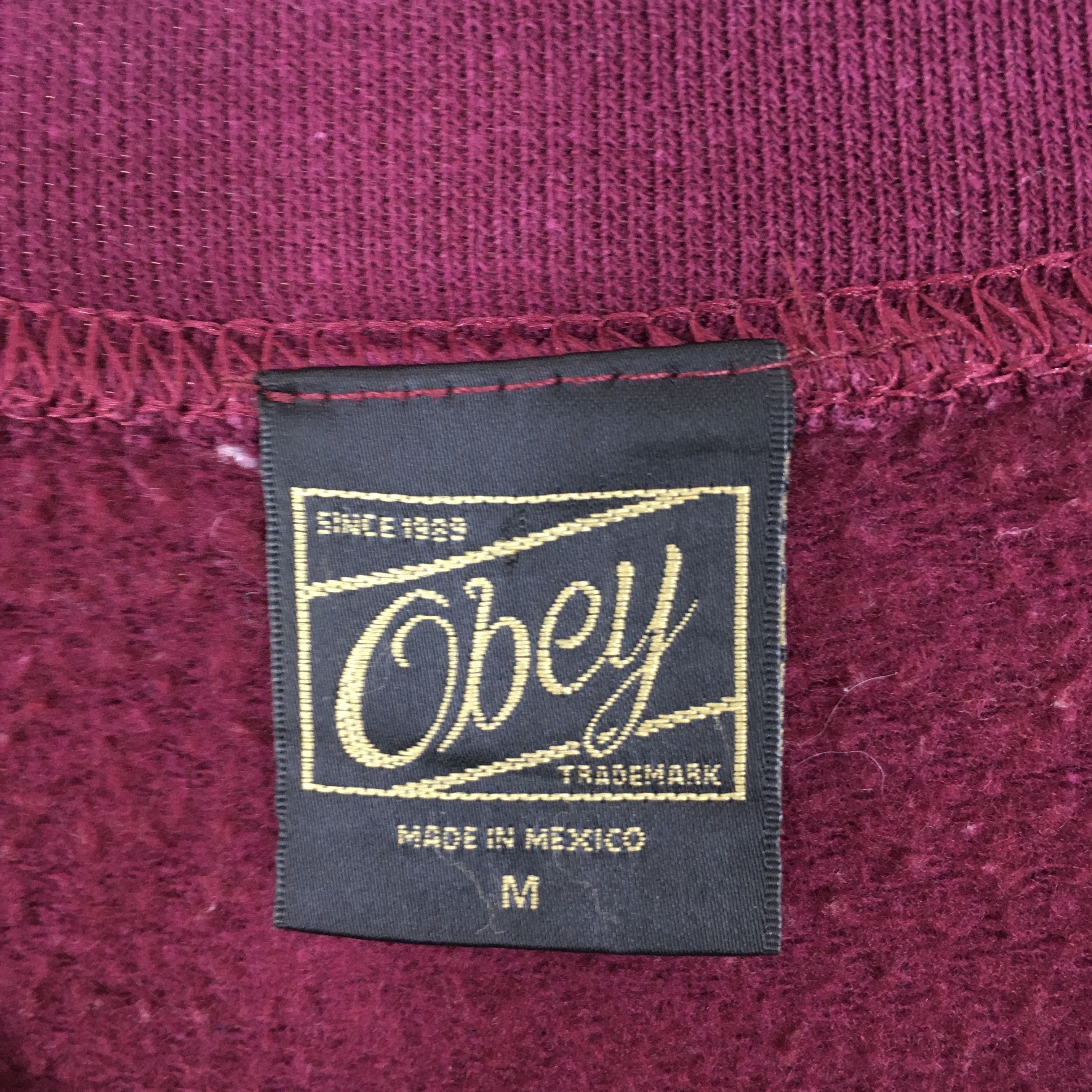 Obey × Vintage Vintage Y2K Obey Worldwide Propaganda Sweatshirt Medium Size US M / EU 48-50 / 2 - 6 Thumbnail