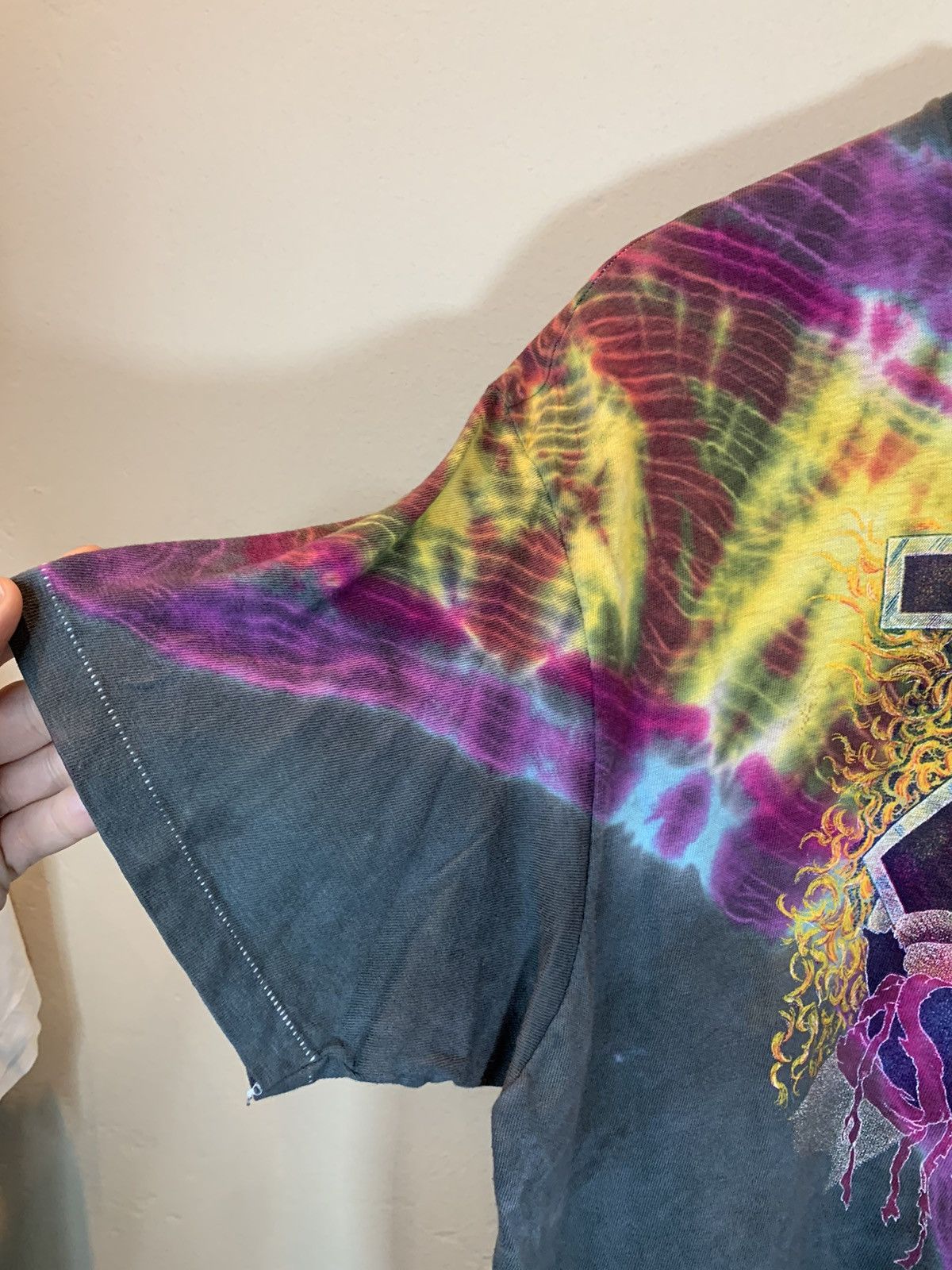 Band Tees × Vintage RARE* Vintage 80s Twisted Sister Symmetria Tie-Dye Art Shirt Size US XL / EU 56 / 4 - 5 Thumbnail