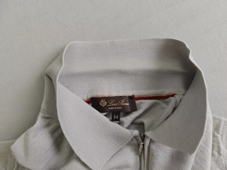 Loro Piana LORO PIANA Short-sleeved wool polo shirt for men Size US L / EU 52-54 / 3 - 7 Thumbnail