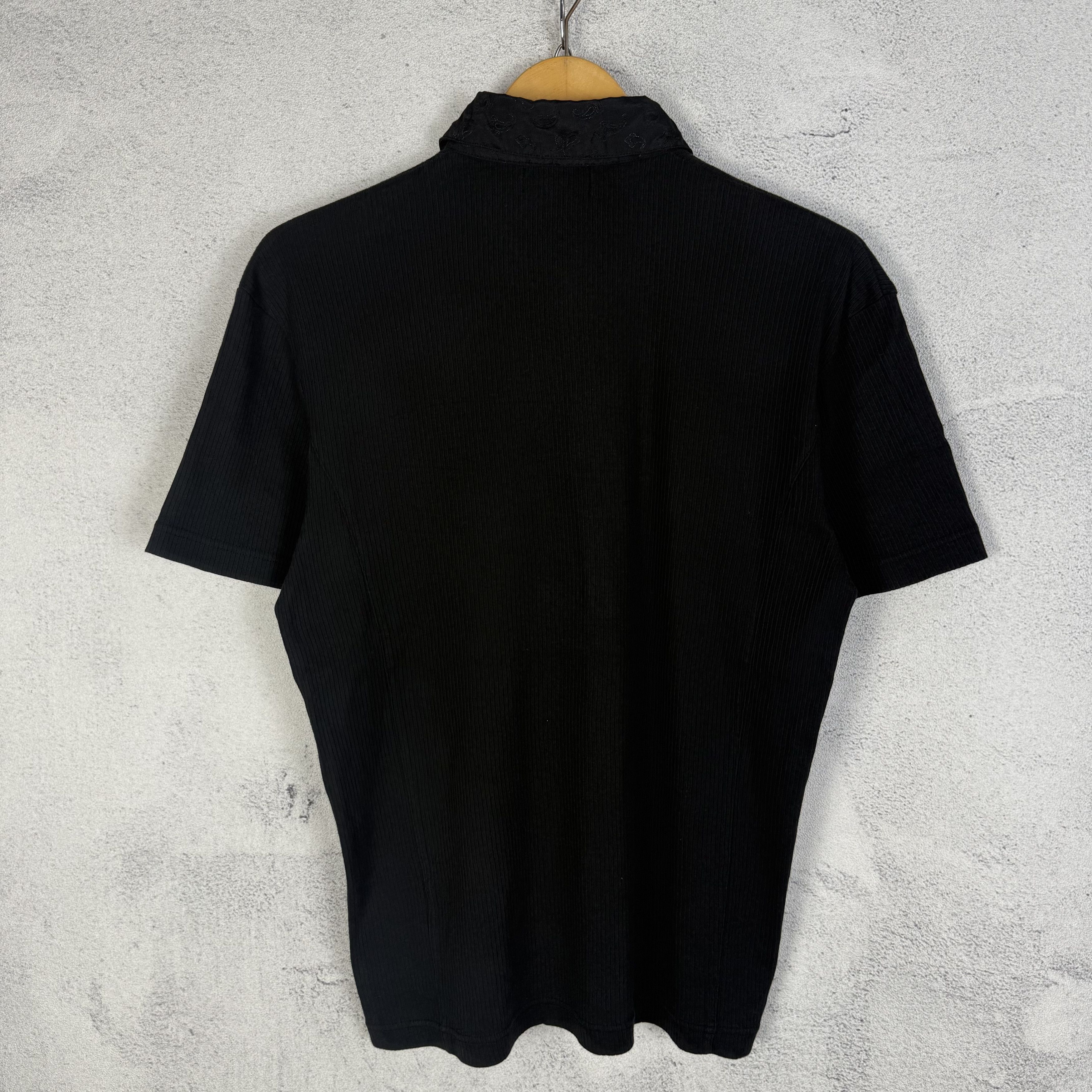 Vintage Vintage Elle Homme Half Button Polo Shirt Y2K Size US M / EU 48-50 / 2 - 3 Thumbnail