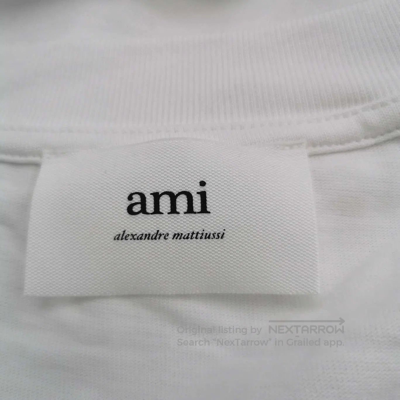 AMI AMI Alexandre Mattiussi White Heart Logo T-Shirt. Size US XXL / EU 58 / 5 - 5 Thumbnail