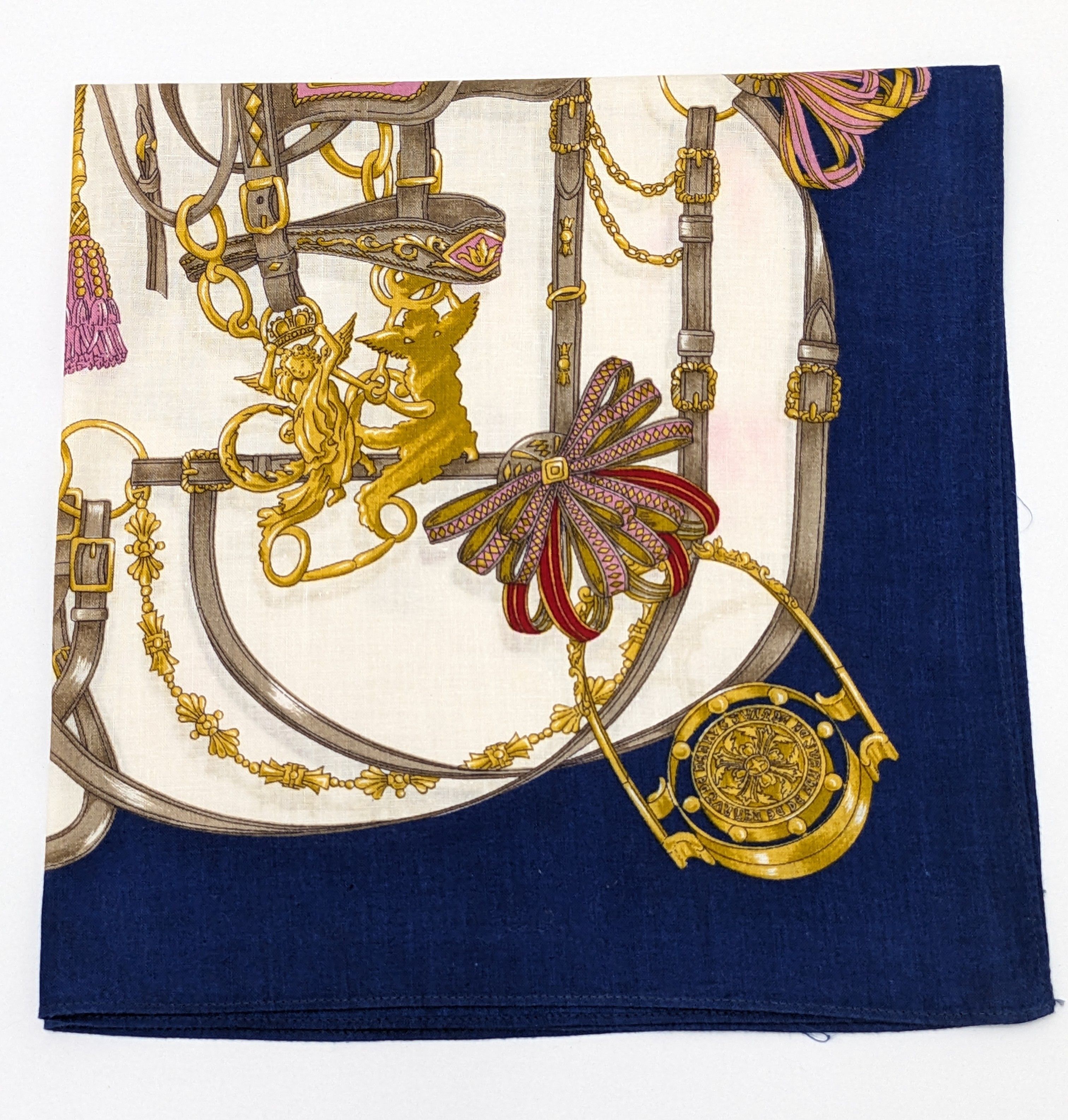 Other Vintage Heraldic Equestrian Handkerchief: Royal Horse Bridle Size ONE SIZE - 1 Thumbnail