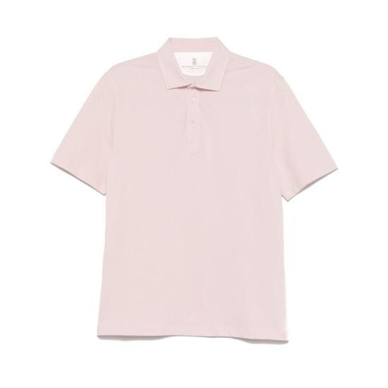 Brunello Cucinelli BRUNELLO CUCINELLI Men Polo Shirts ME8543936 C2399 PINK Size US M / EU 48-50 / 2 - 1 Thumbnail