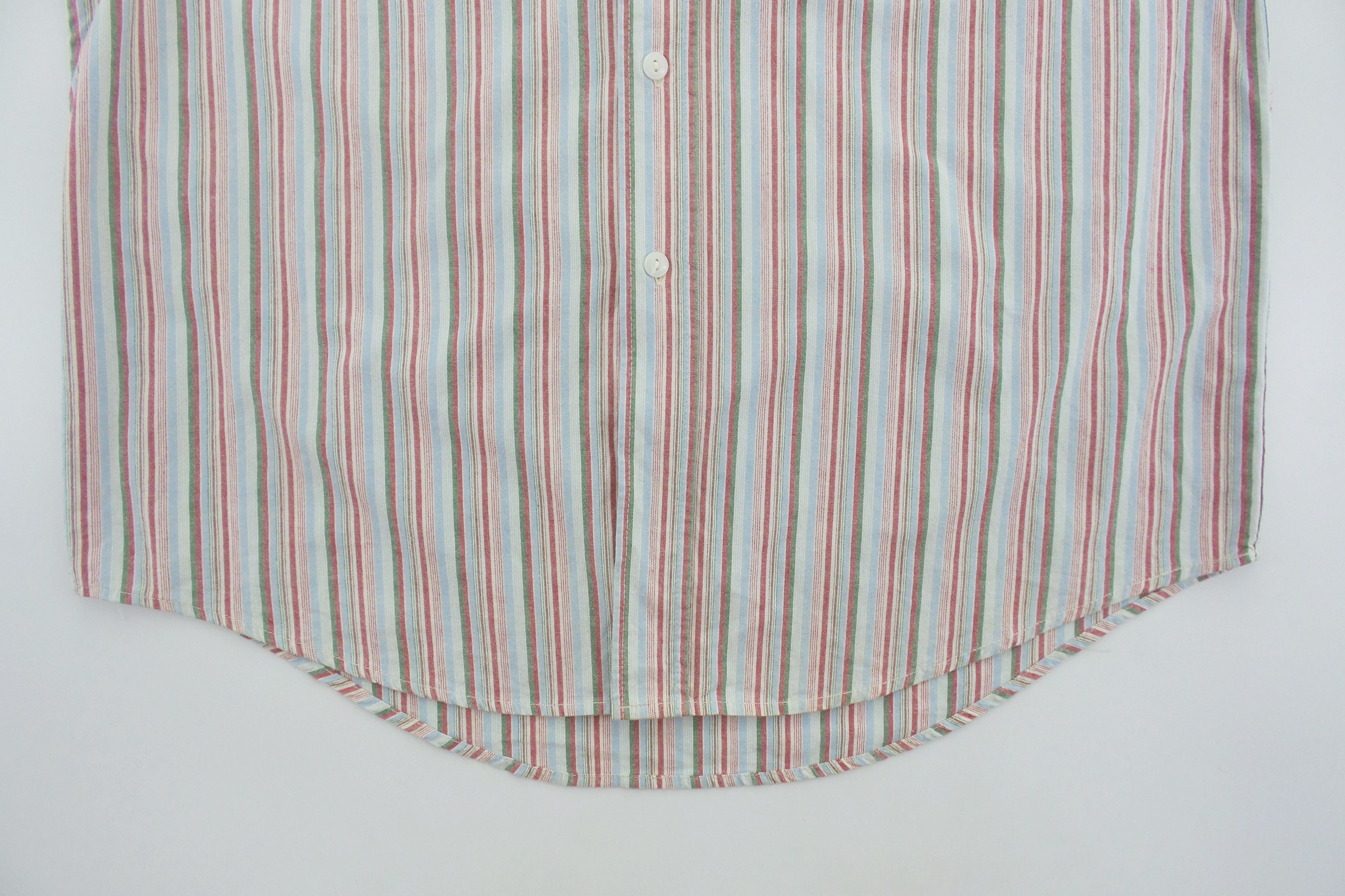 Japanese Brand × Sugar Cane × Toyo Enterprises Sugar Cane Double Pockets Stripes Shirts Size US L / EU 52-54 / 3 - 6 Thumbnail