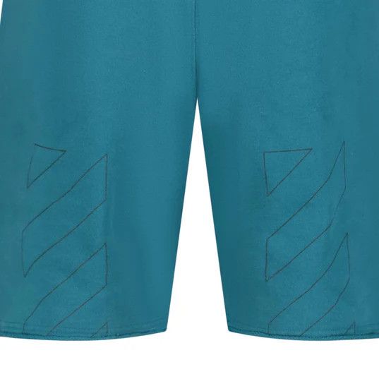 Off-White o1gr1nt0125 Chain Arr Sweat Short in Teal Size US 38 / EU 54 - 3 Thumbnail
