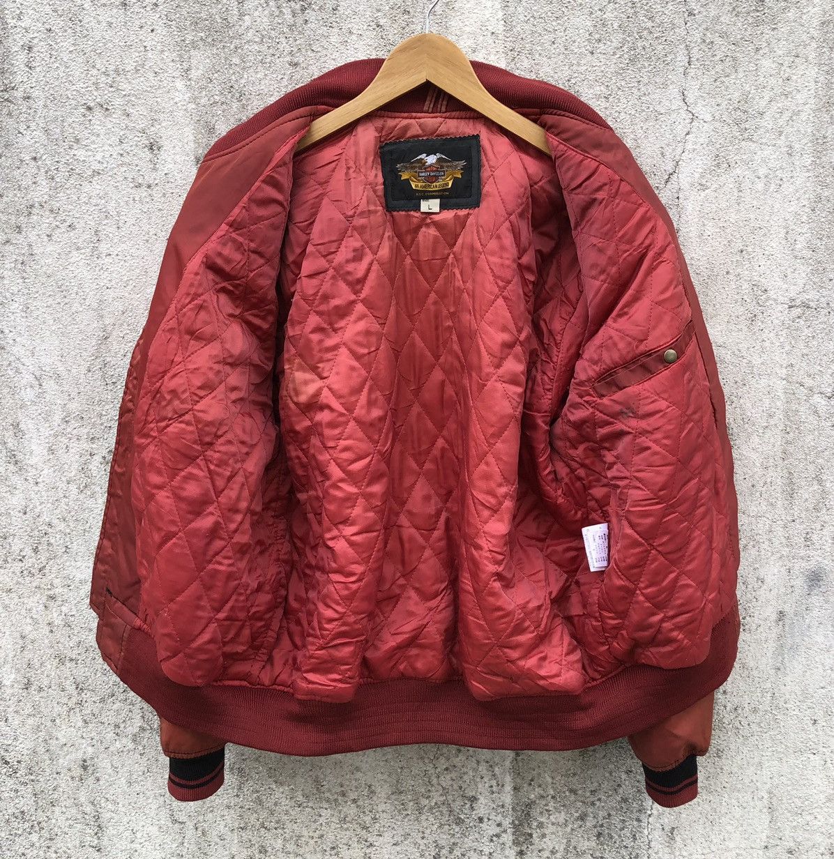 Harley Davidson Vintage Harley Davidson Racing Cowhide/Nylon Bomber Jacket Size US M / EU 48-50 / 2 - 15 Thumbnail