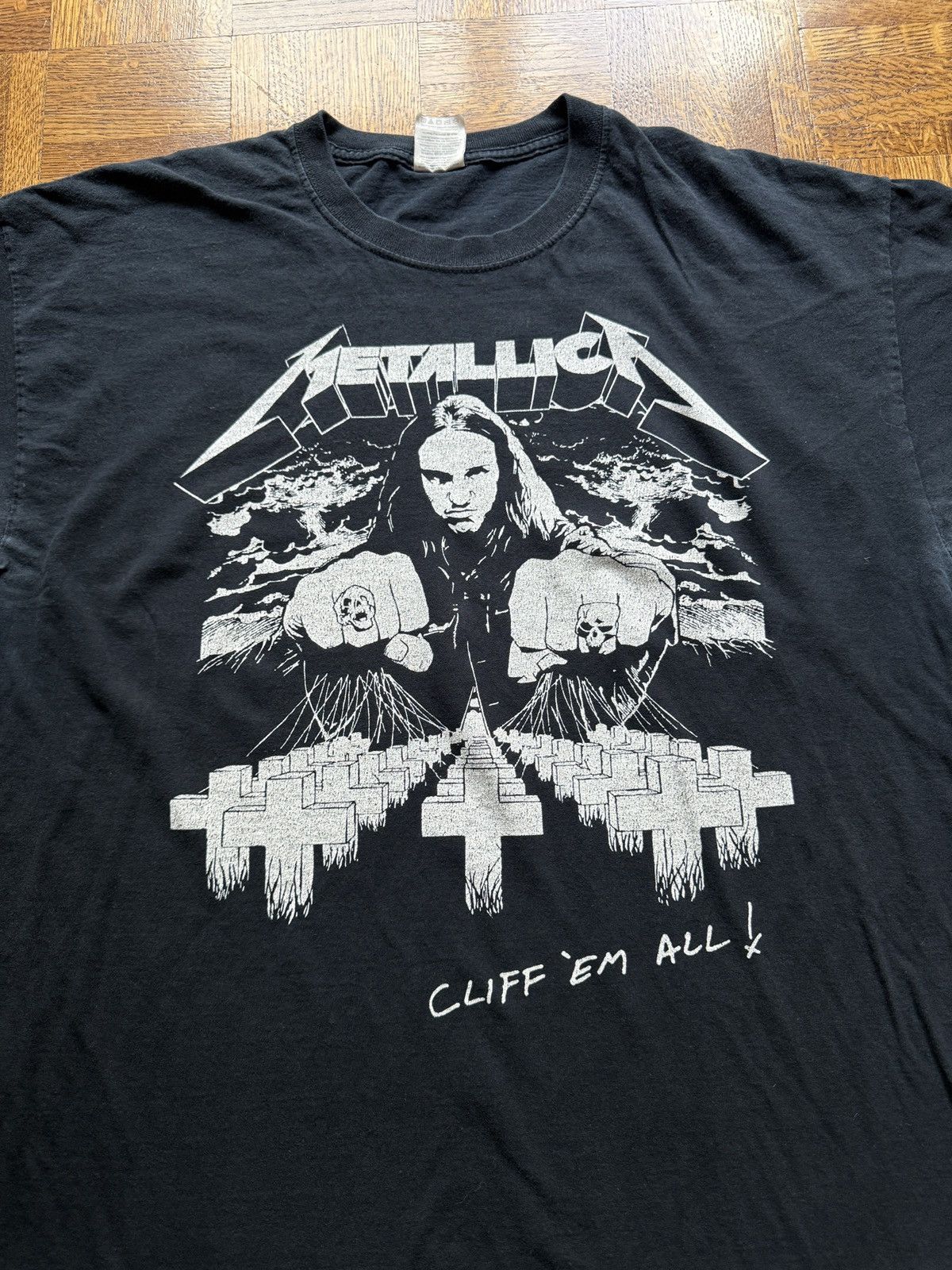 Vintage Vintage Y2K Metallica "Cliff em All" Graphic Tee Size US XL / EU 56 / 4 - 2 Thumbnail