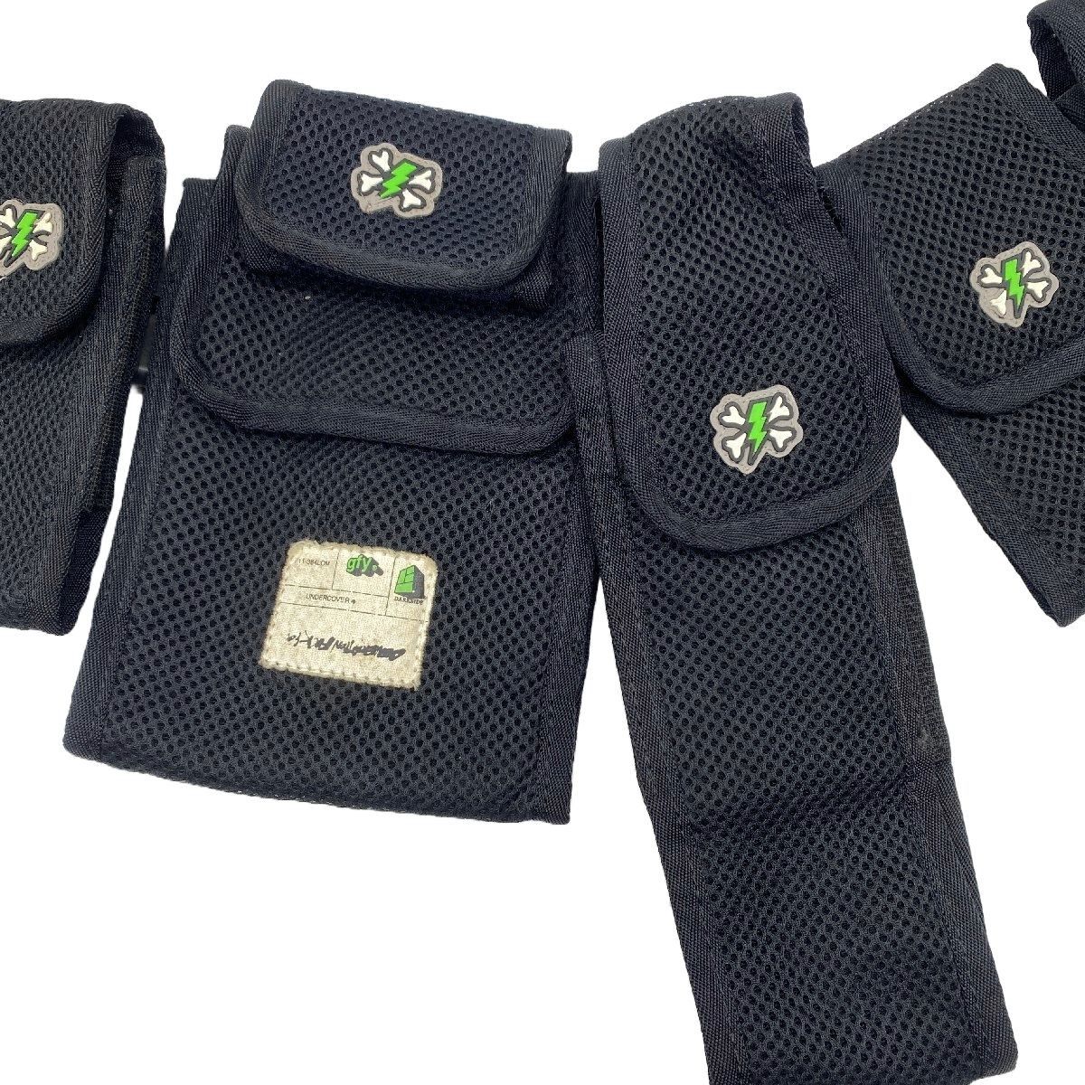 Undercover SS01 Undercover Interlocking Panels Black Utility Pouch Belt Size ONE SIZE - 3 Thumbnail