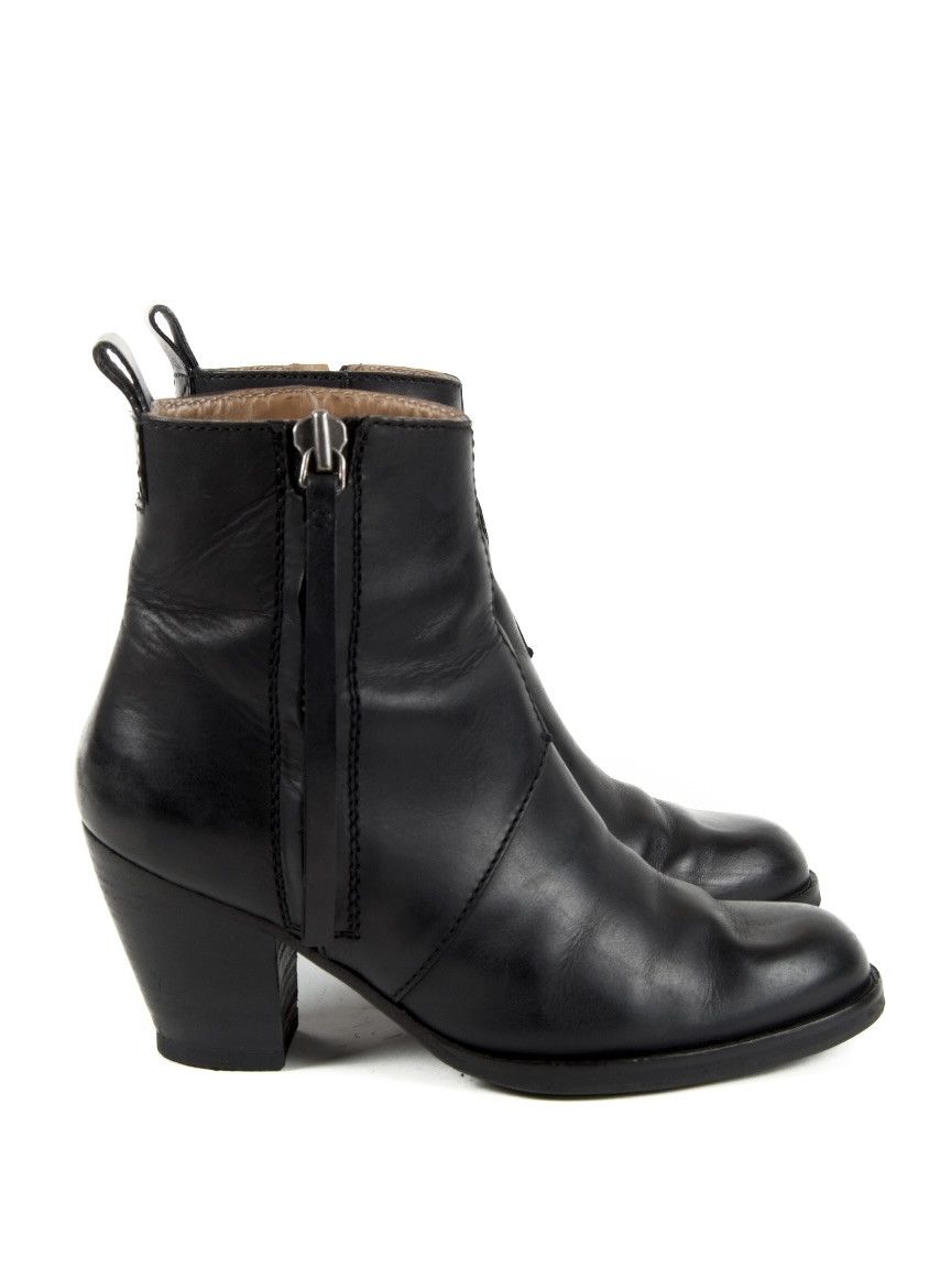 Acne Studios Acne Studios Black Zip Boots Eu37 Size US 7 / IT 37 - 1 Thumbnail