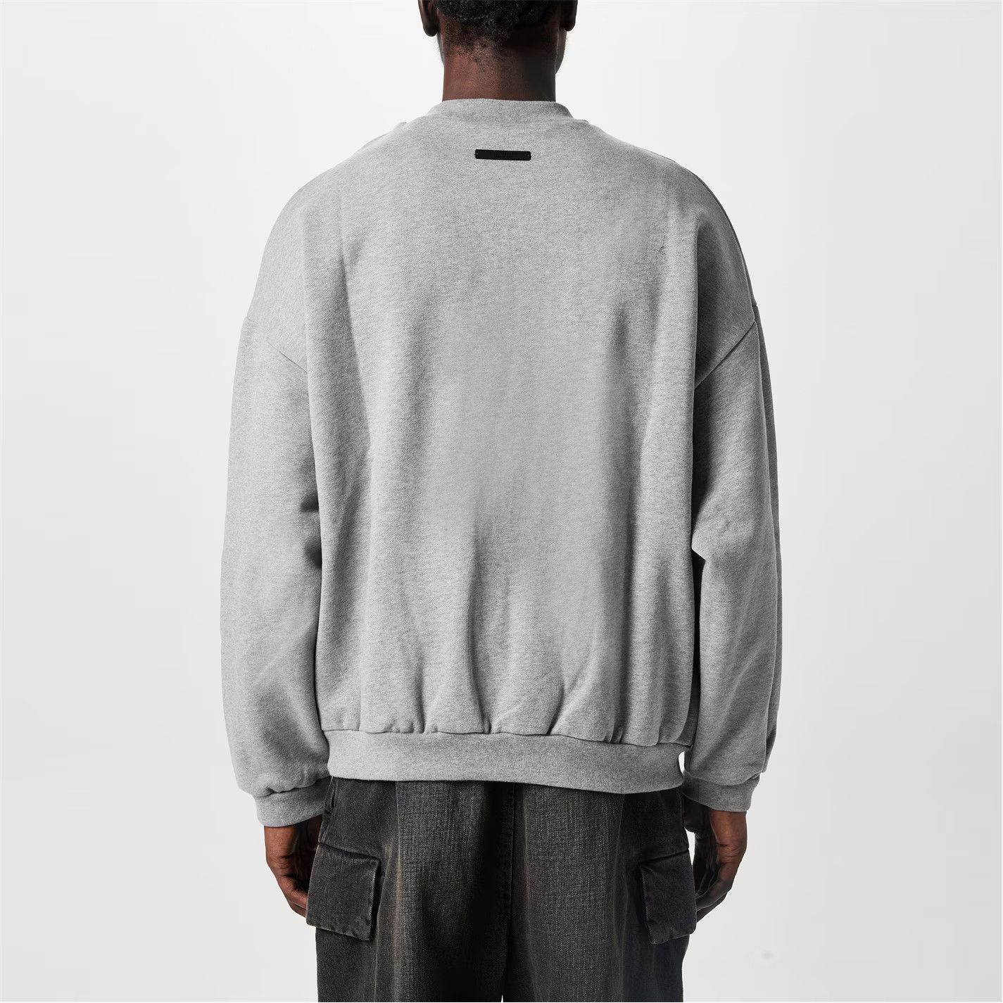 Fear of God o1g2r1mq0426 Fleece Crew Neck Sweater in Heather Grey Size US XS / EU 42 / 0 - 3 Thumbnail