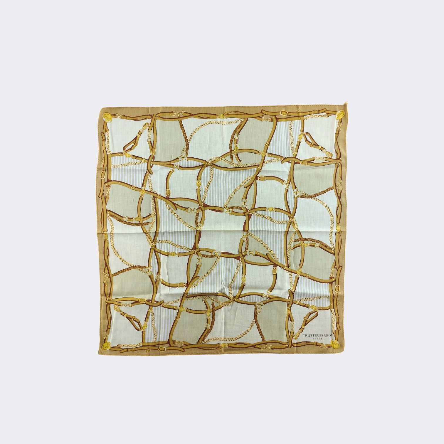 Trussardi Vintage Tru Trusssardi Handkerchief Neckerchief H019G Size ONE SIZE - 2 Thumbnail