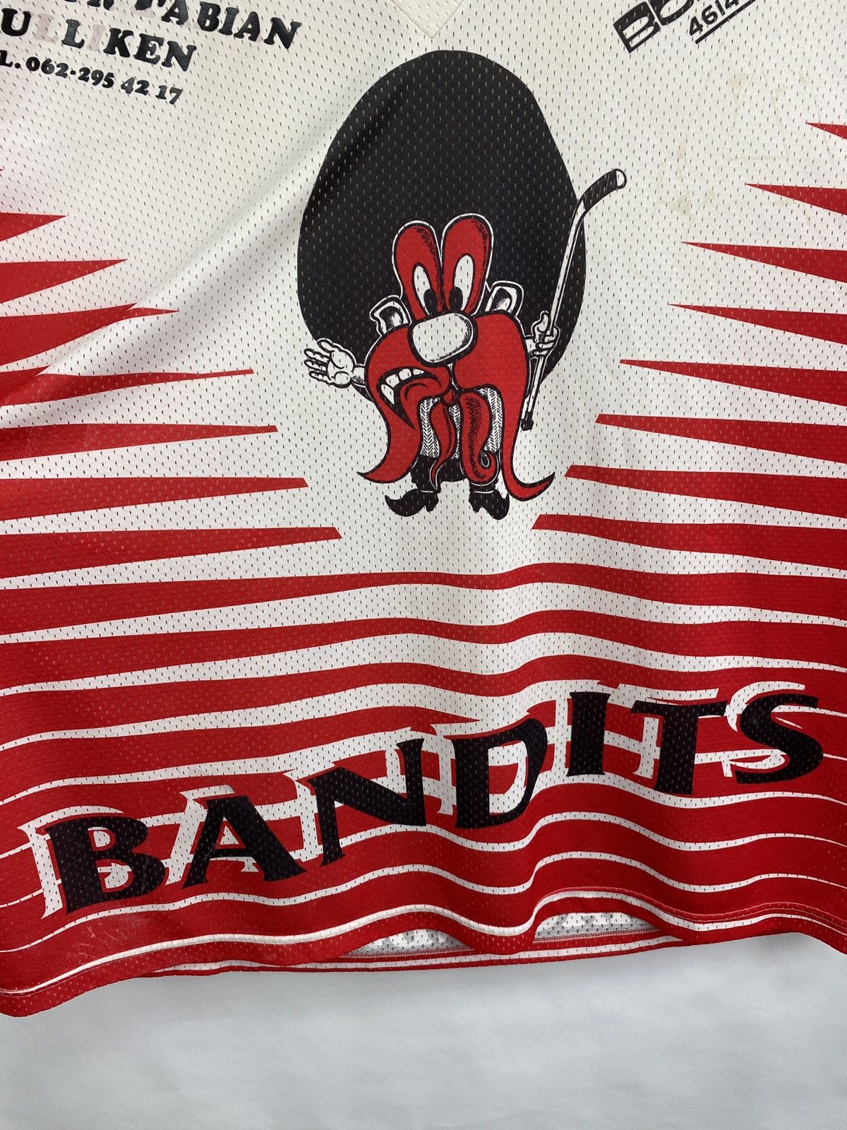 NHL × Nike Vintage 90s Bandits 19 Willimann Hockey Jersey Rare Retro Size US XL / EU 56 / 4 - 4 Thumbnail