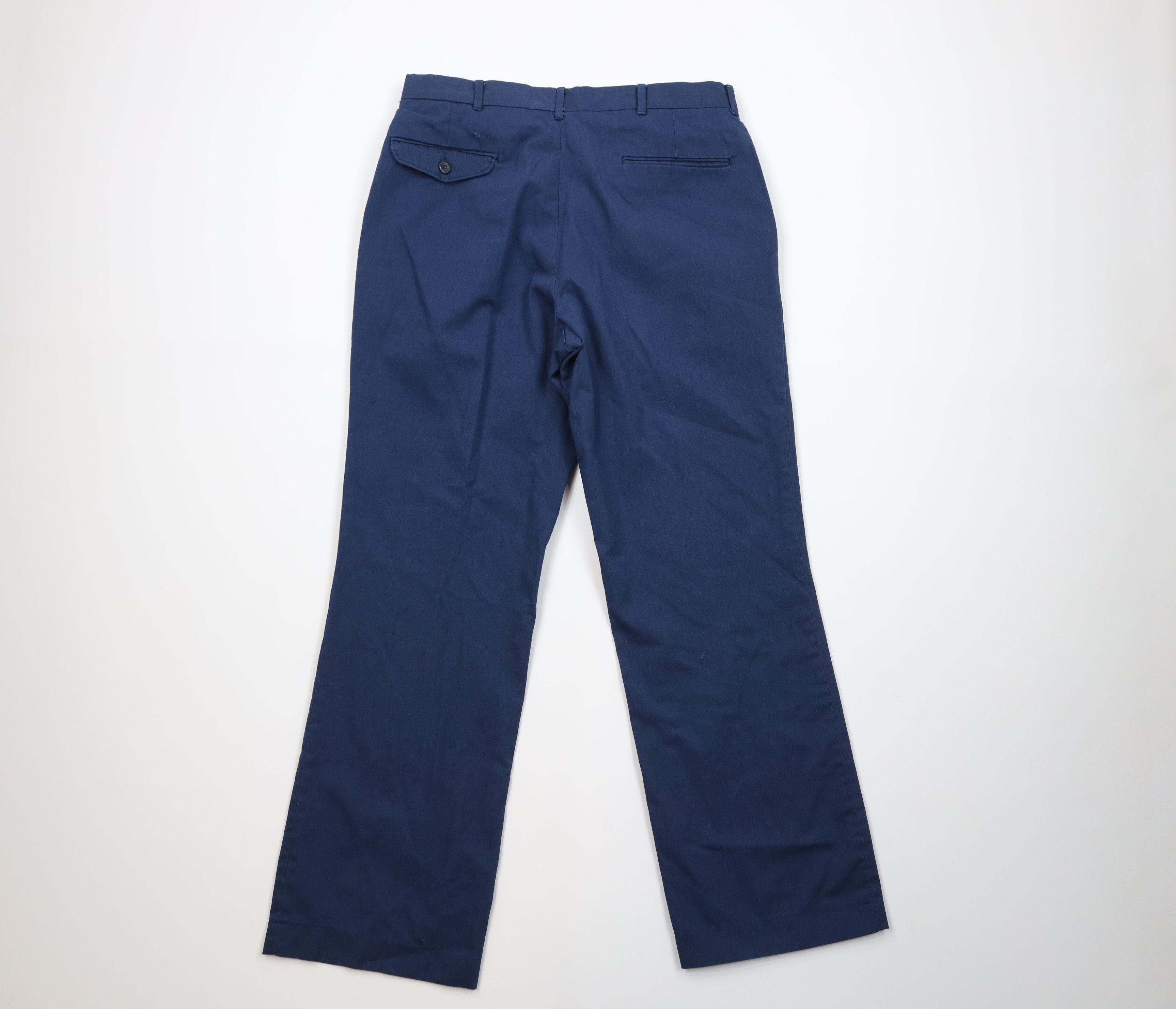 Vintage Vintage 70s Streetwear Wide Leg Workwear Pants Blue USA Size US 34 / EU 50 - 10 Thumbnail