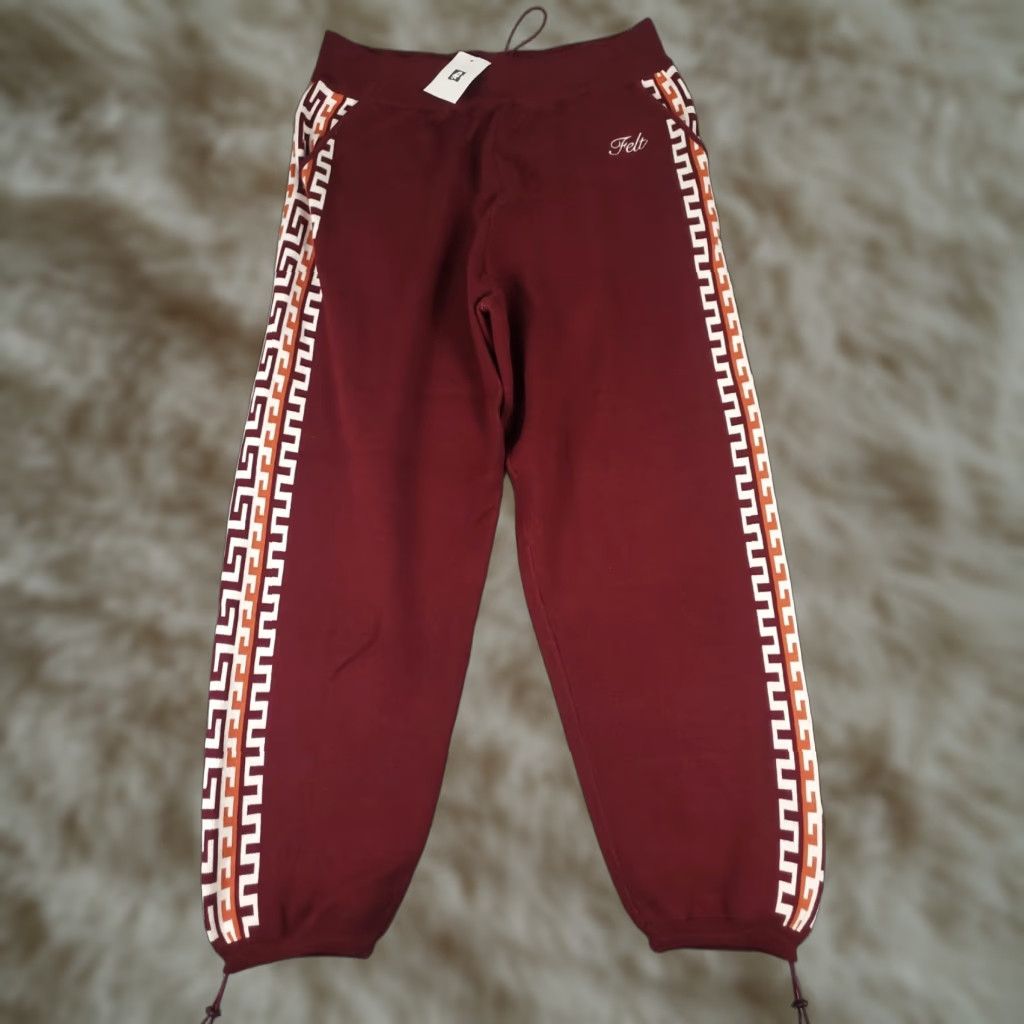 FELT For Every Living Thing Pants Mens XL Red Felt Havana Cotton Sweatpants Jogger Size US 36 / EU 52 - 1 Thumbnail