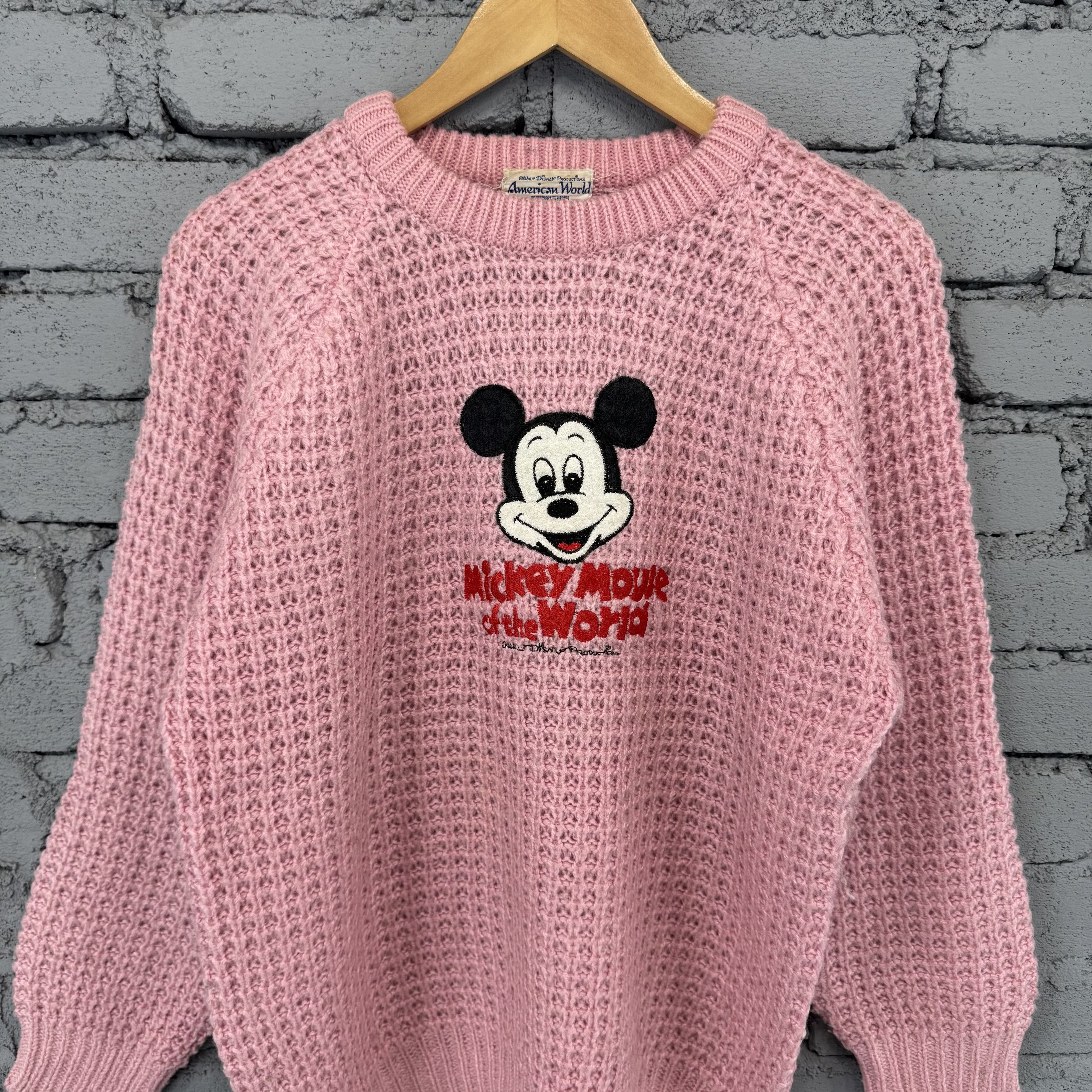 Mickey Mouse Vintage Mickey Mouse of The World Knit Sweater Streetwear Size US M / EU 48-50 / 2 - 3 Thumbnail