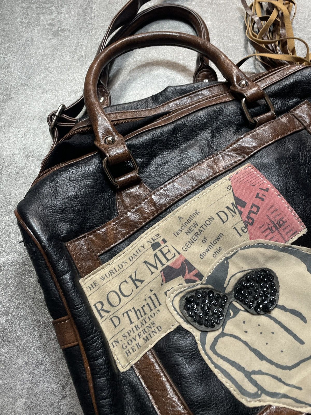 Vintage 🔥RARE🔥Vintage Y2K Bag Leather Rare Streetwear Hype Size ONE SIZE - 12 Thumbnail