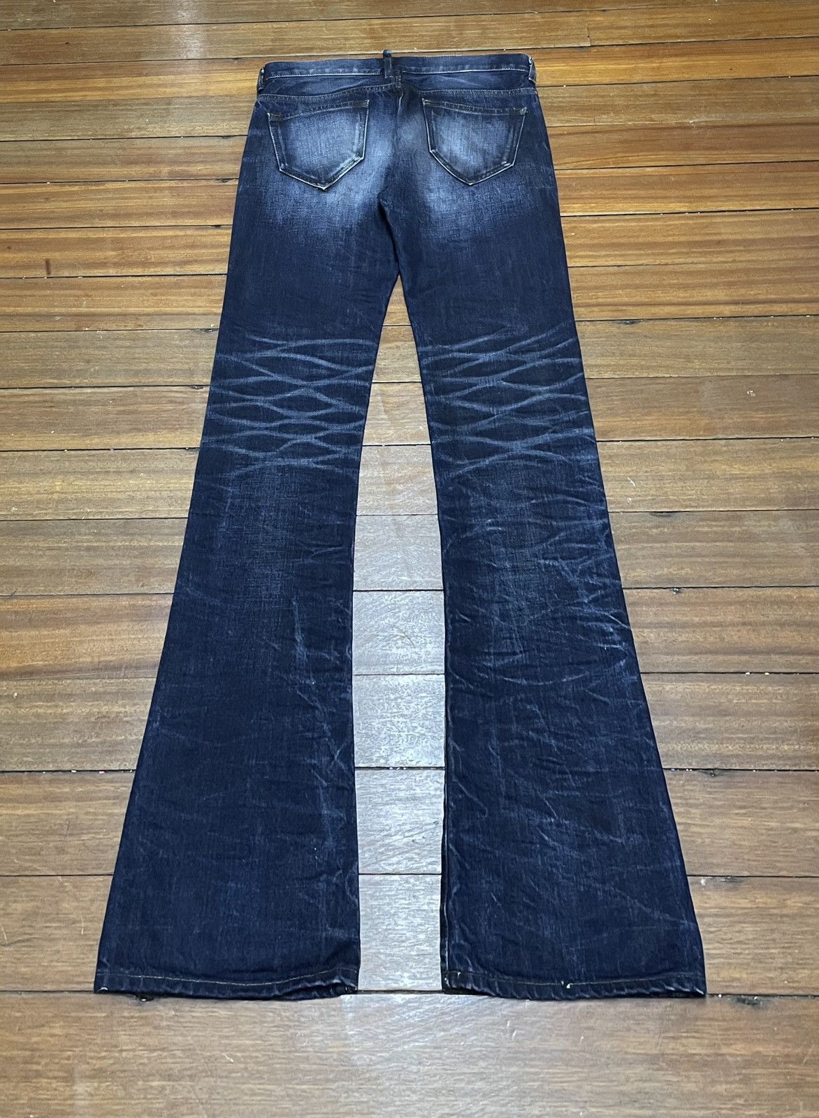 14th Addiction Very Rare Vintage Brand Buffalo Bobs Flared Jeans 1990s Size US 33 - 2 Thumbnail