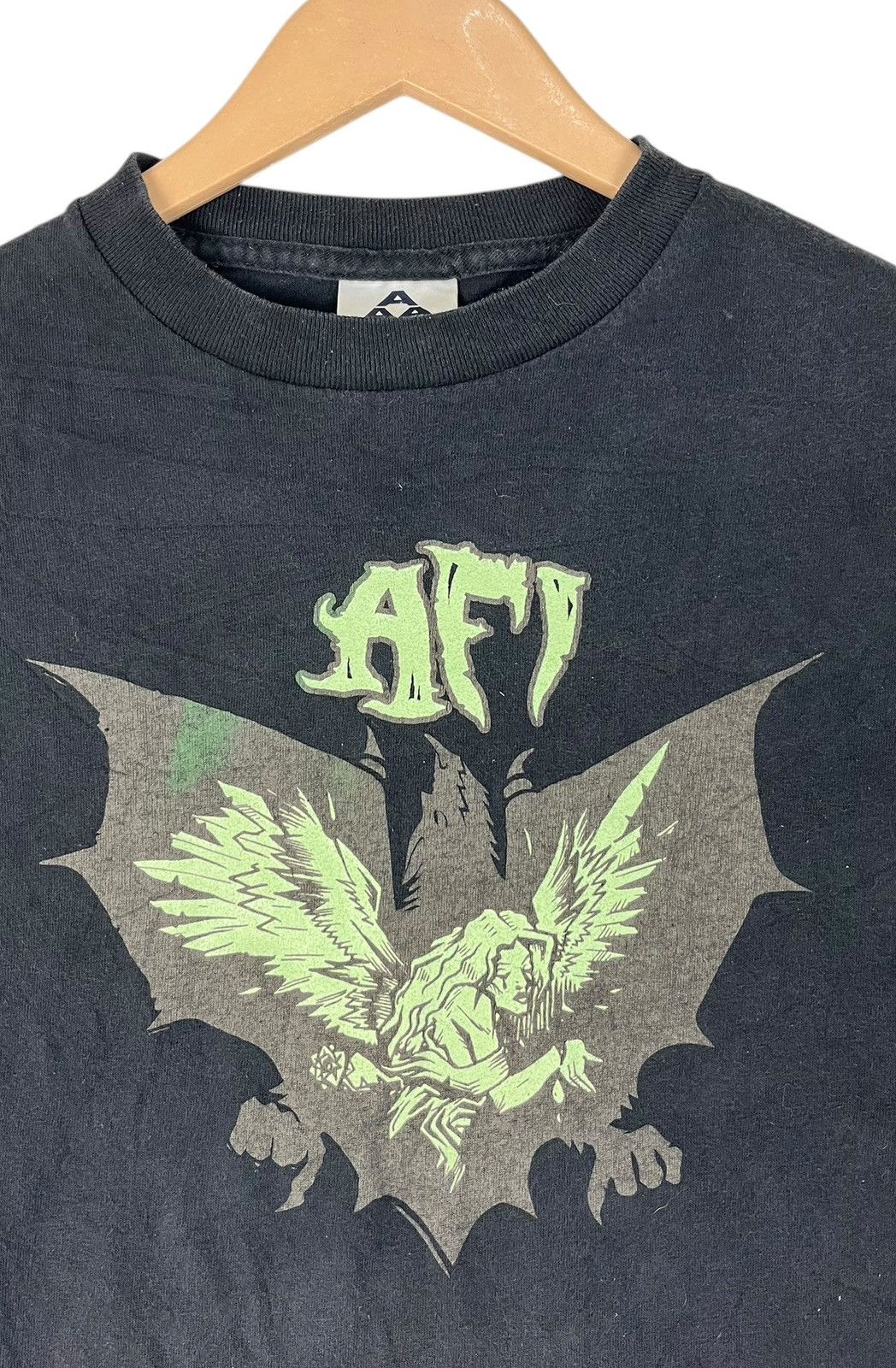Band Tees × Vintage Vintage Y2K Afi Goth Punk Rock Band Glow In The Dark T Shirt Size US M / EU 48-50 / 2 - 7 Thumbnail