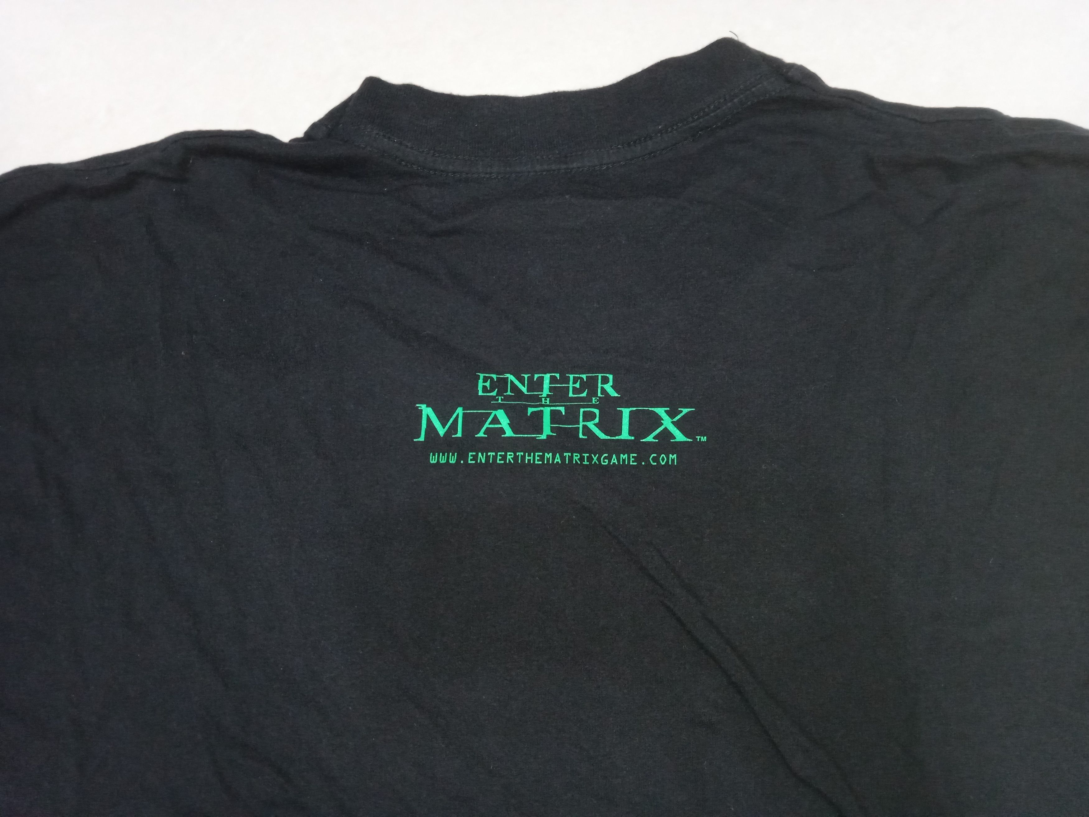 Vintage 00s Enter the Matrix 2003 Video Game T Shirt Size US L / EU 52-54 / 3 - 3 Thumbnail