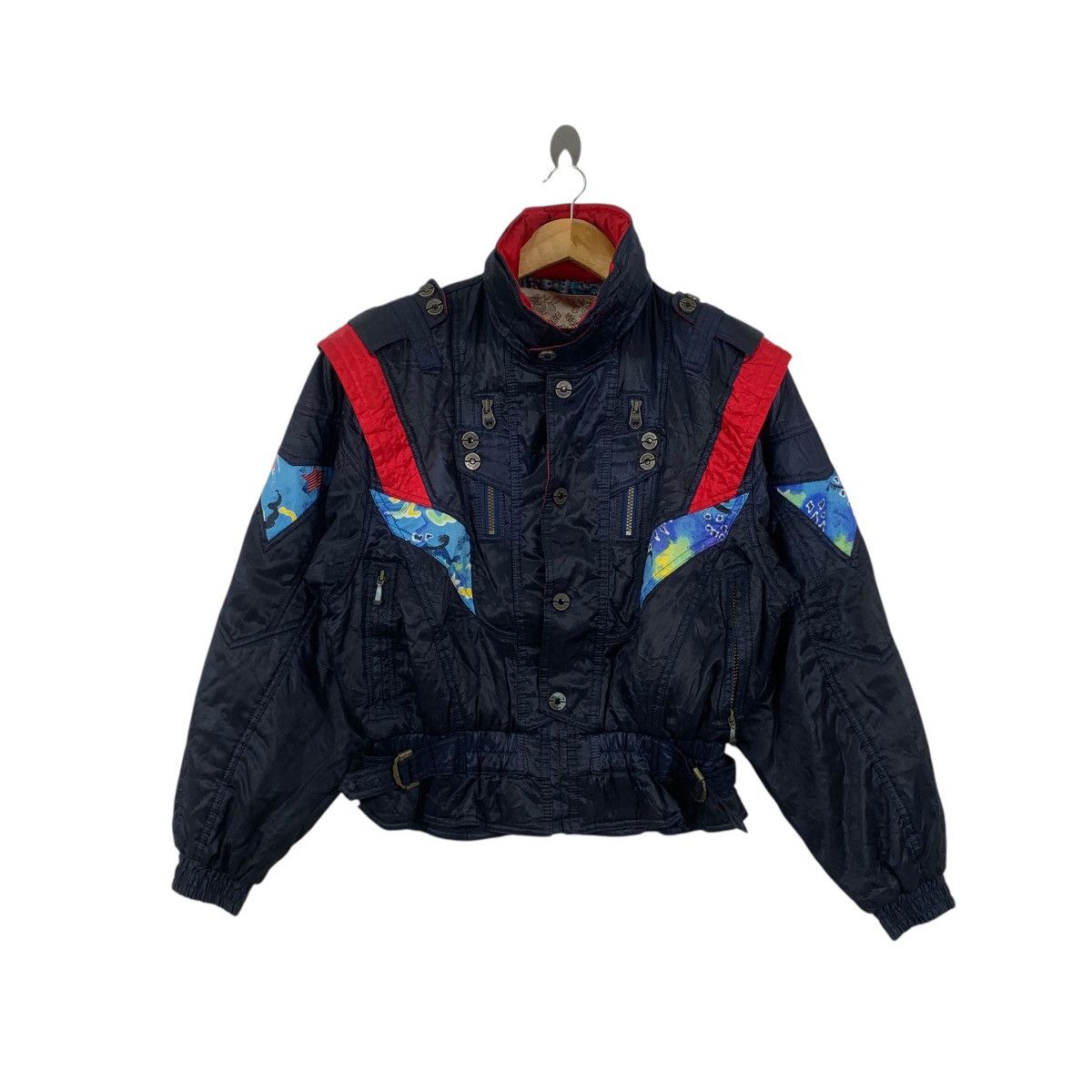 Descente Vintage DESCENTE WINDEX PRO Paisley AOP Winter Ski Jacket Size M / US 6-8 / IT 42-44 - 1 Thumbnail