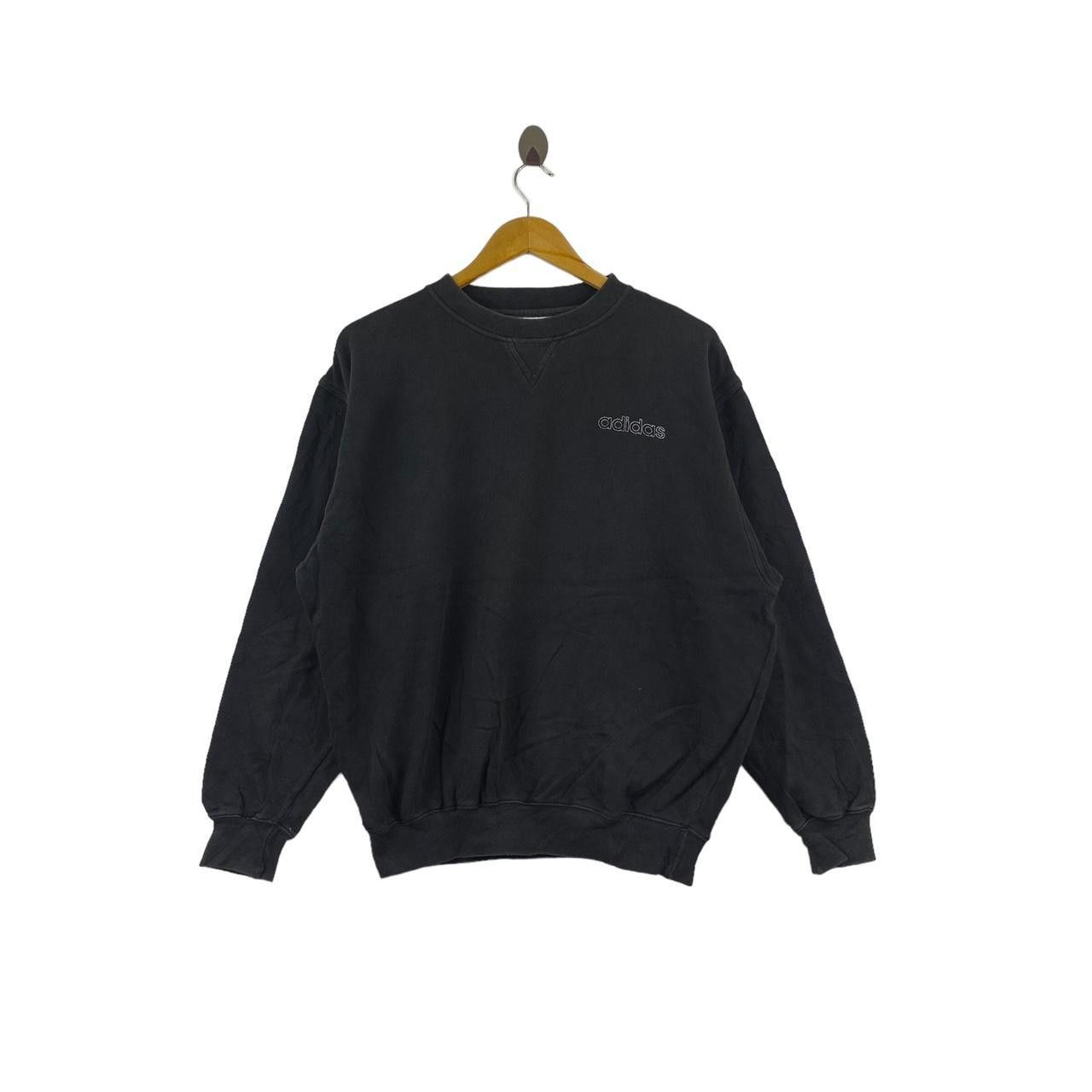 Adidas Vintage 90’ ADIDAS ORIGINALS Logo Embroidered Sweatshirt Size L / US 10 / IT 46 - 2 Thumbnail