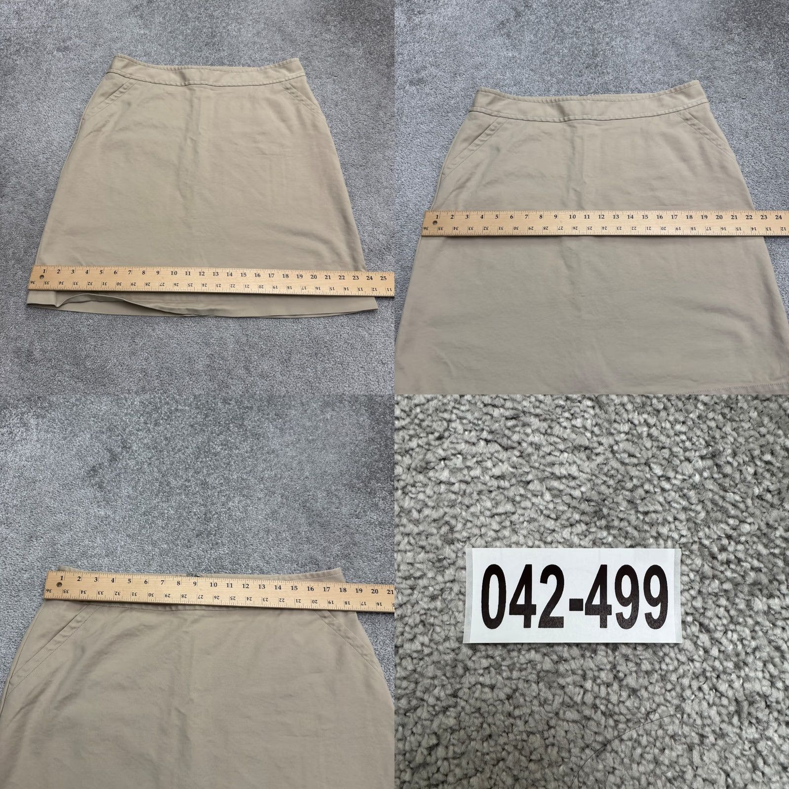 Banana Republic Banana Republic Skirt Womens 16 Tall Khaki Brown Knee Length Pencil Cotton Blend Business Casual Workwear Size 38" / US 16 / IT 52 - 8 Thumbnail