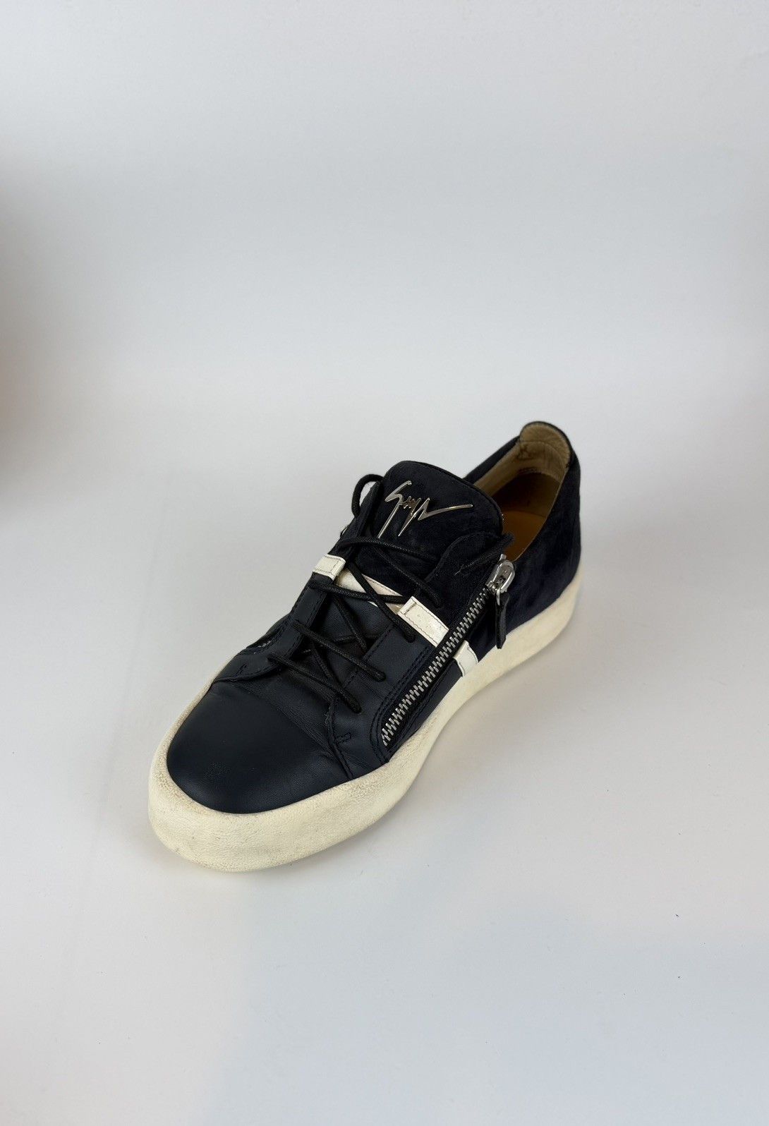 Giuseppe Zanotti Giuseppe Zanotti Men’s Low-Top Sneakers - blue Suede Size US 10 / EU 43 - 7 Thumbnail