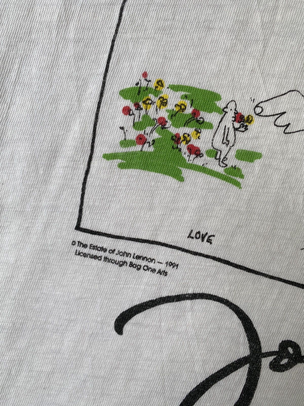 Art Comes First × Hard Rock Cafe × Vintage 1990s - HRC Signature Series Edition II John Lennon Tee Size US M / EU 48-50 / 2 - 11 Thumbnail